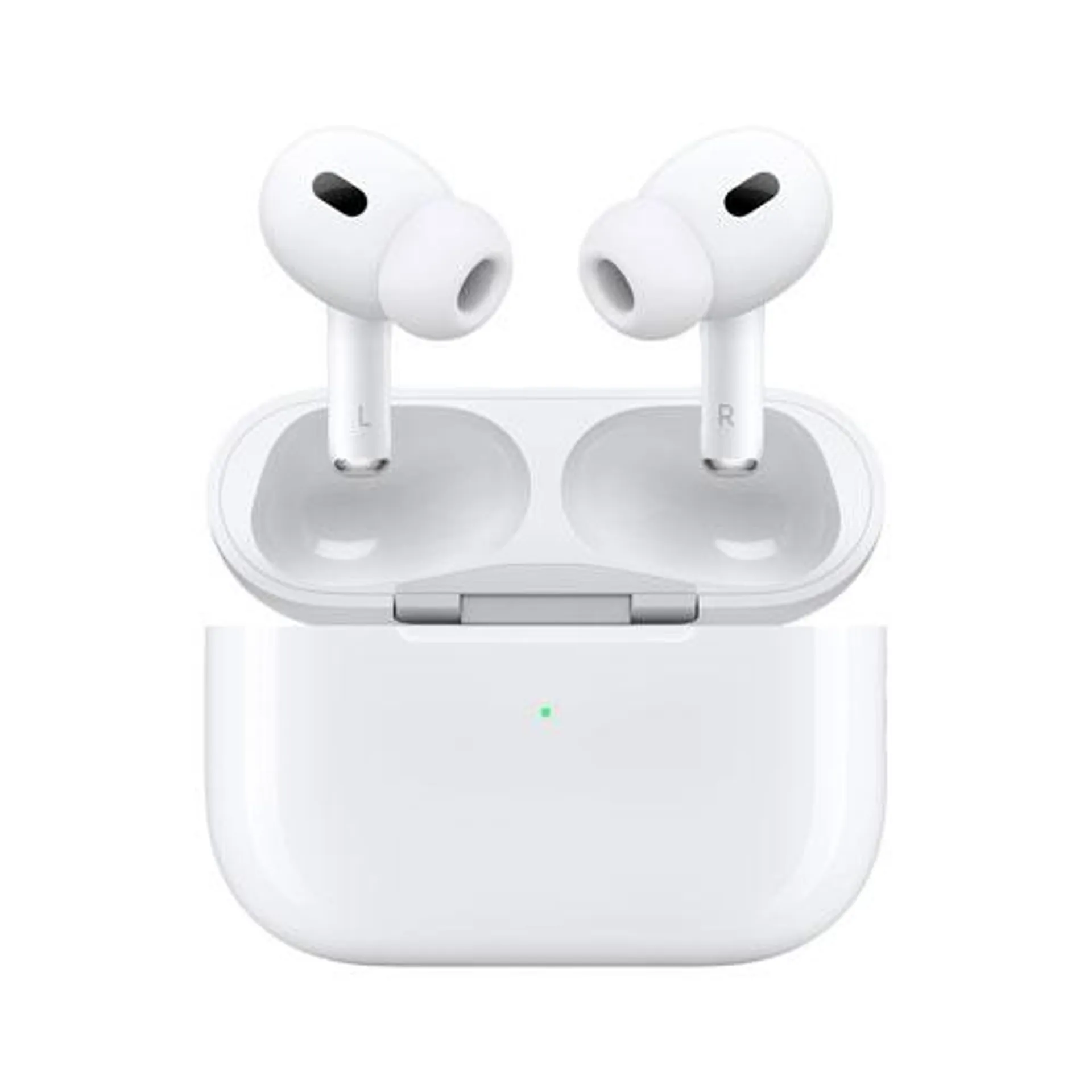 Open Box - Apple AirPods Pro (2nd generation) Noise Cancelling True Wireless Earbuds with USB-C MagSafe Charging Case