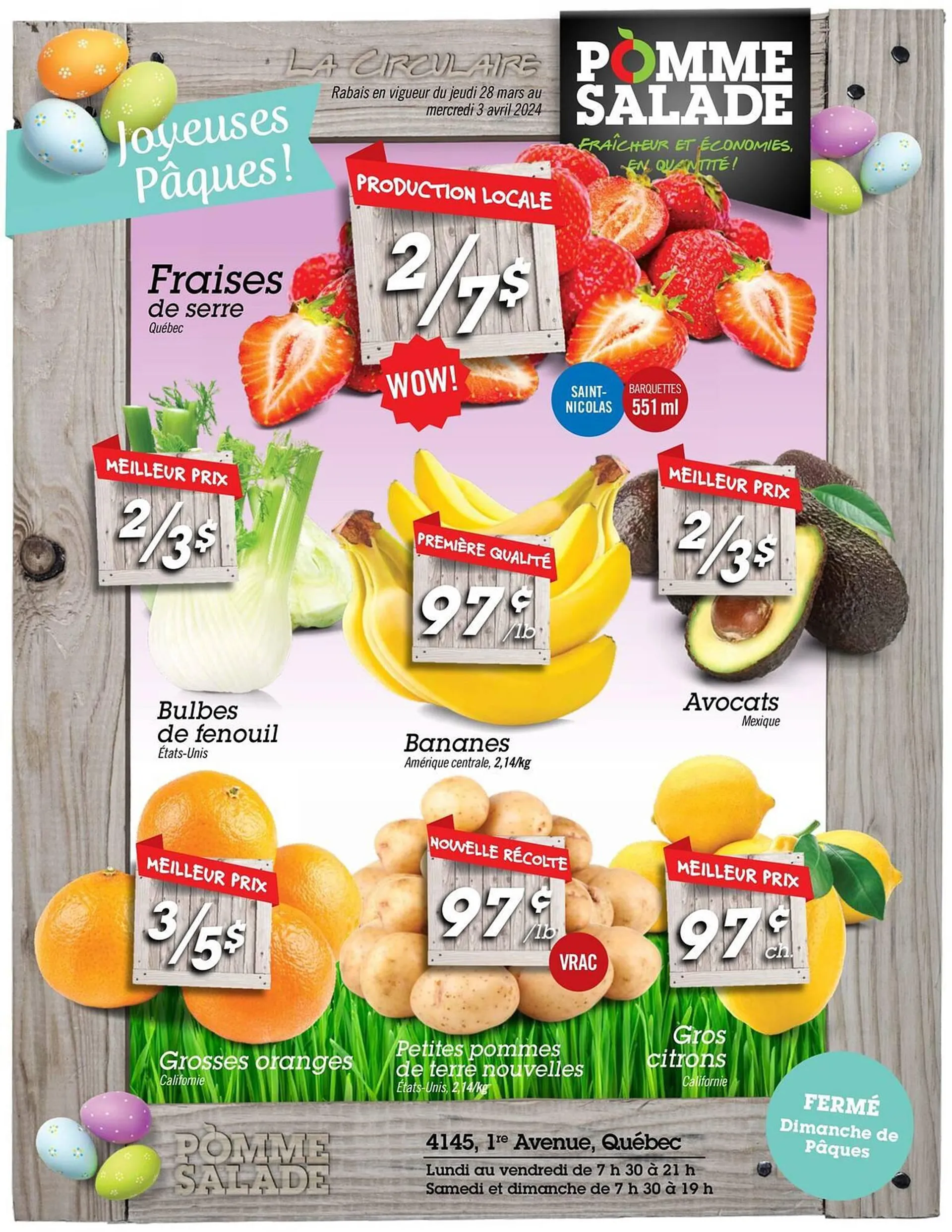 Pomme Salade flyer from March 28 to April 3 2024 - flyer page 