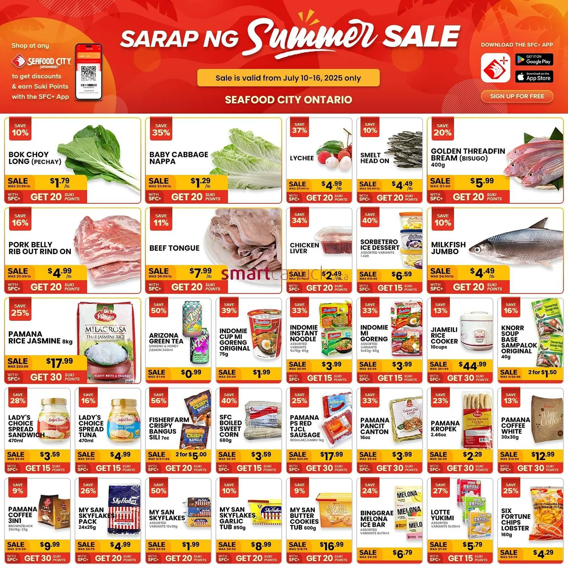 Seafood City Supermarket flyer from July 10 to July 16 2025 - flyer page 1