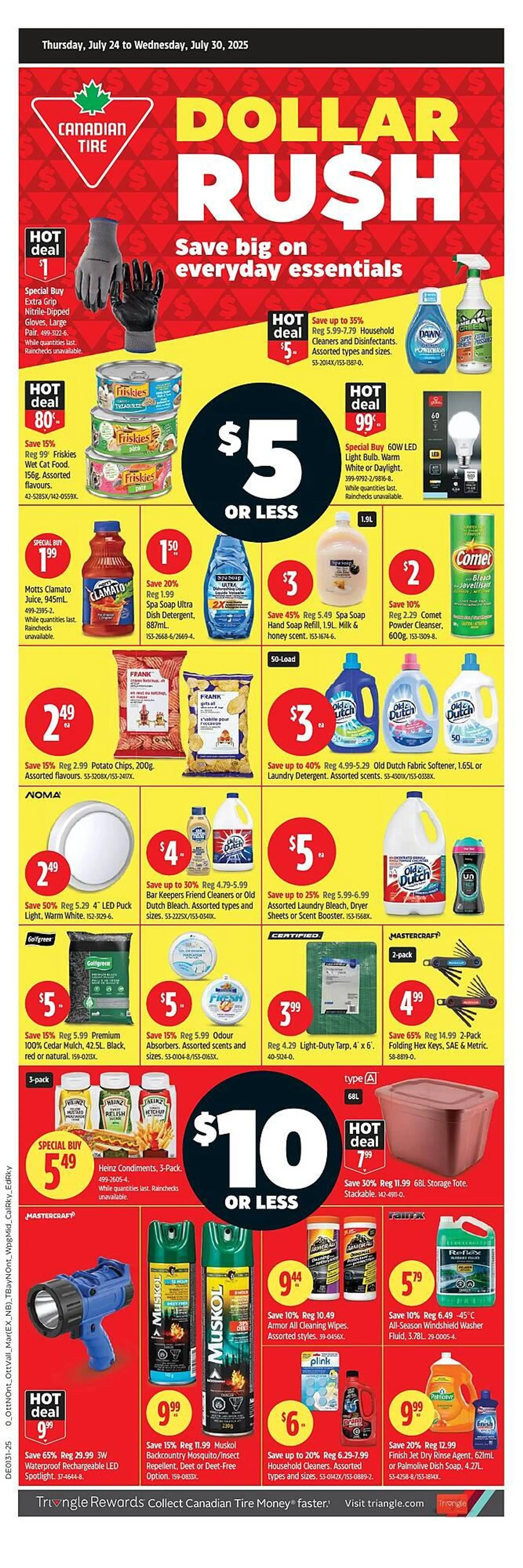 Canadian Tire flyer from July 24 to July 30 2025 - flyer page 1