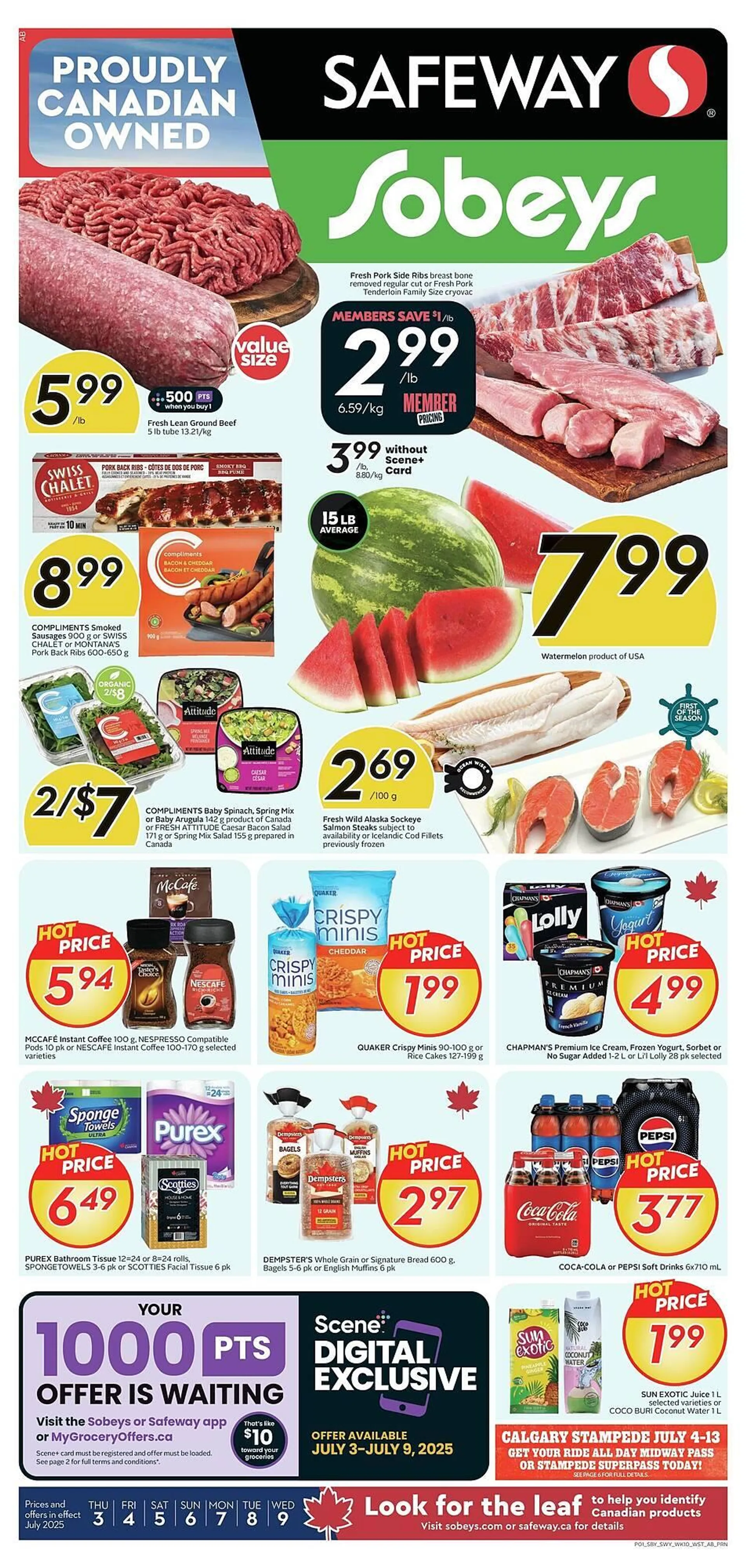 Safeway flyer from July 4 to July 11 2025 - flyer page 1