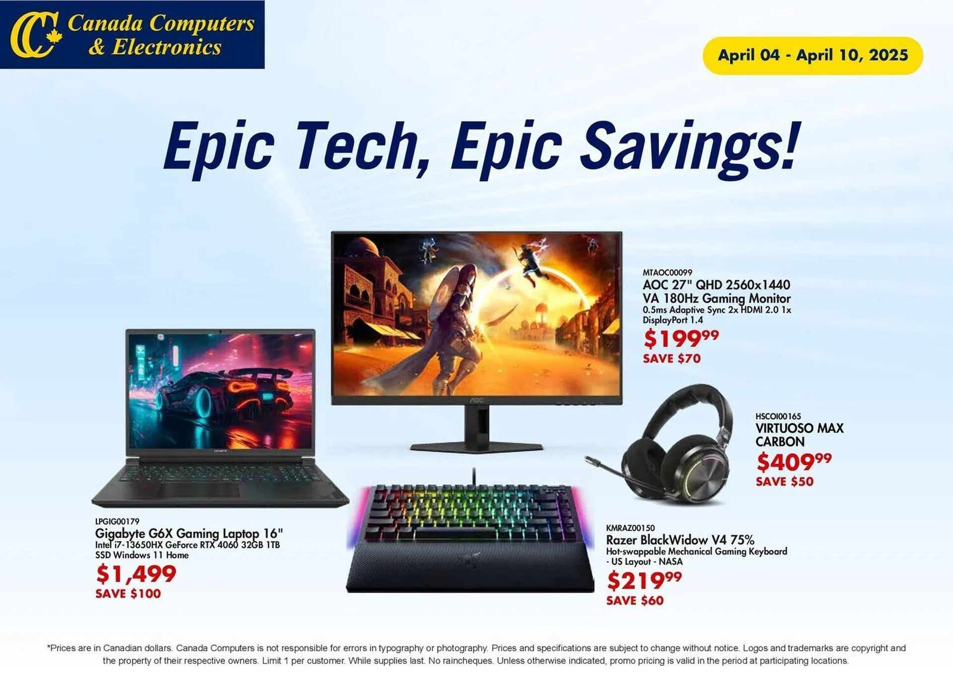 Canada Computers flyer - 1