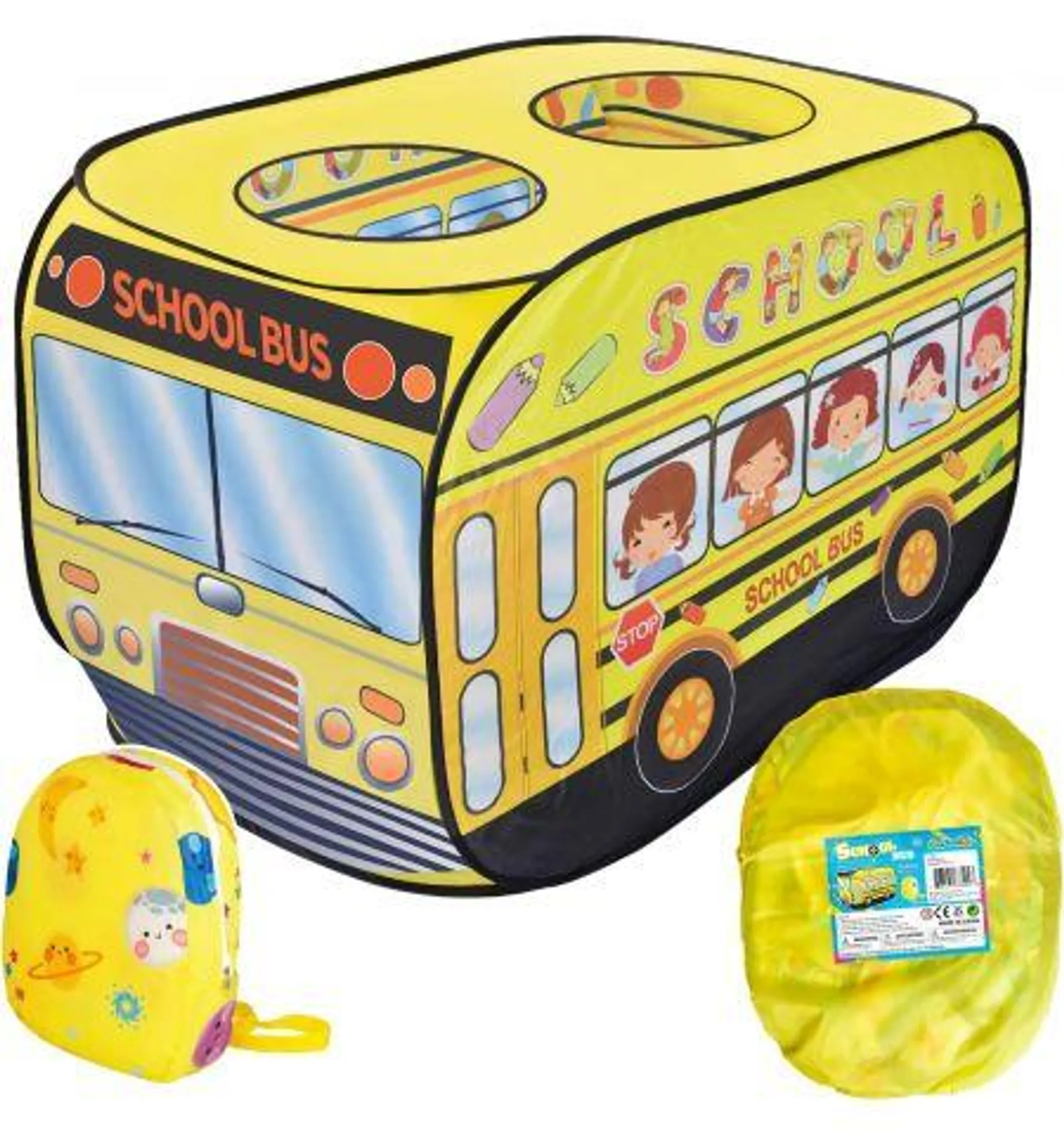 Fun Little Toys School Bus Popup Tent