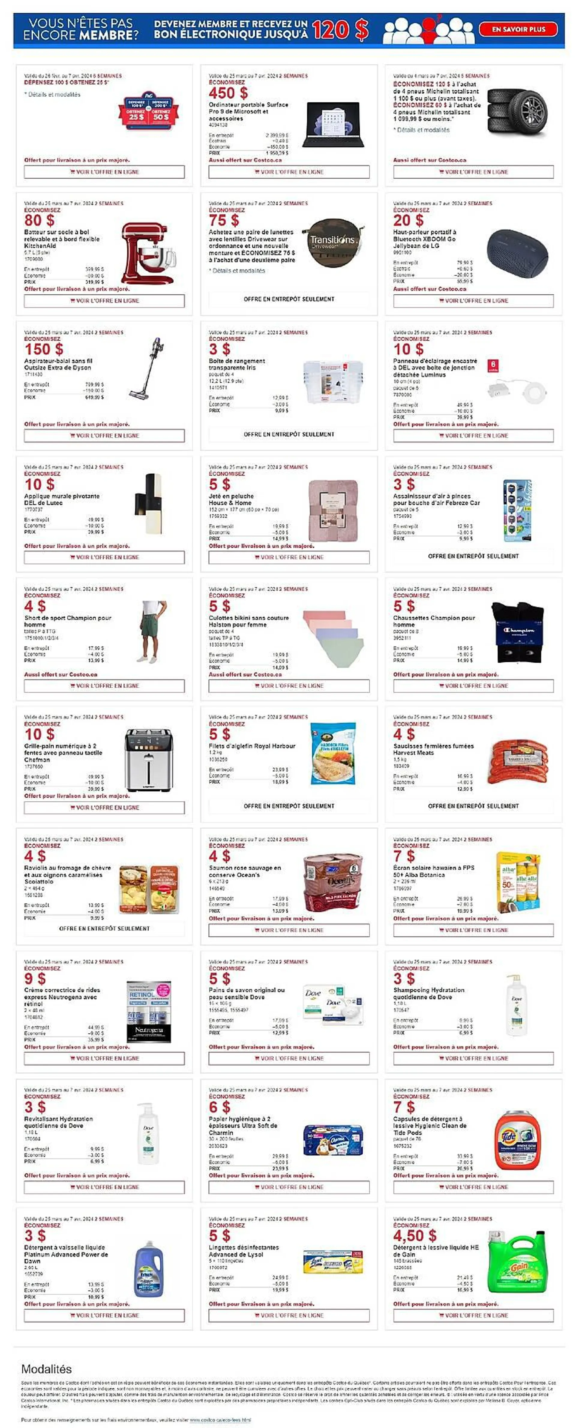 Costco flyer from March 25 to April 7 2024 - flyer page 1