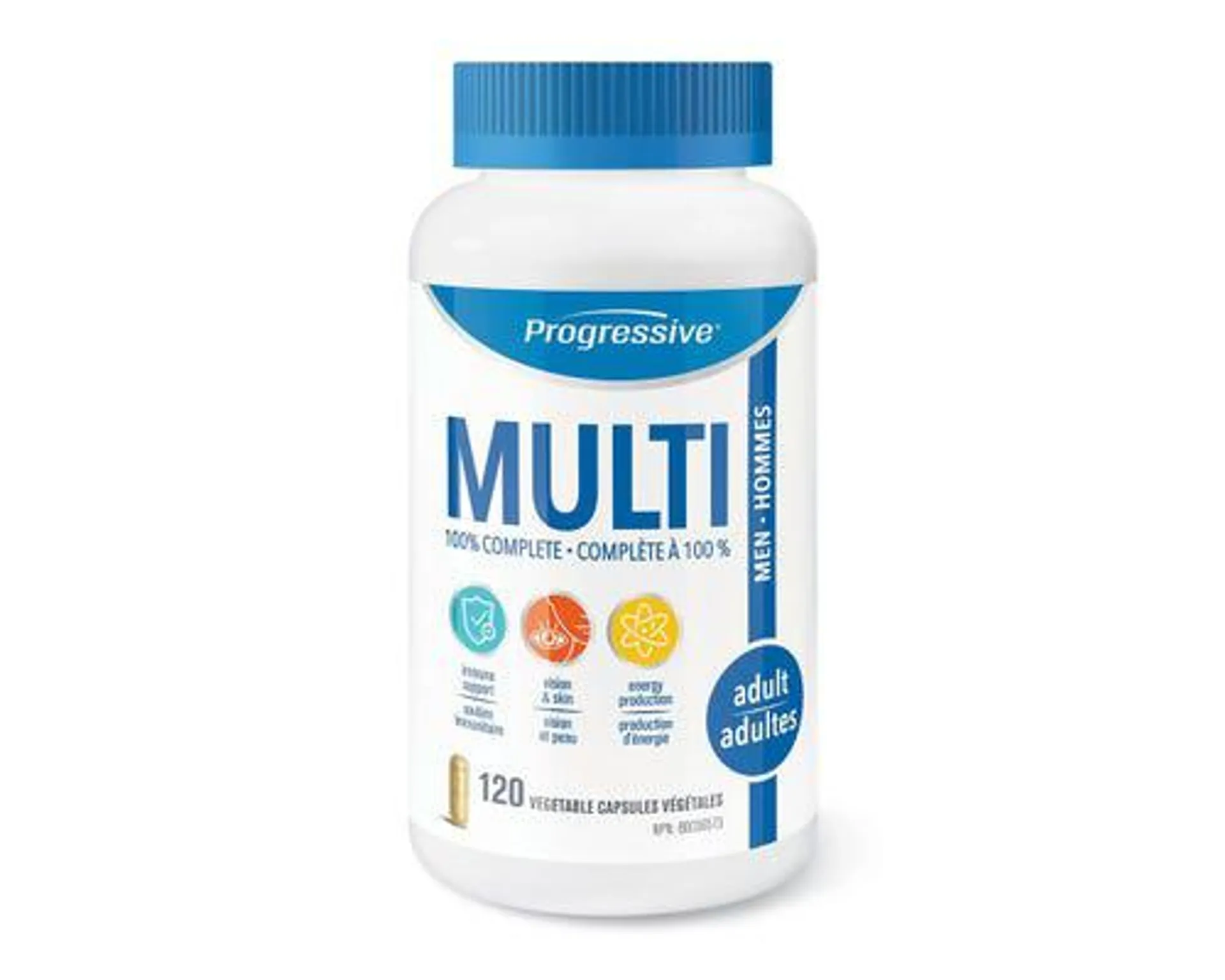 Progressive Multi Adult Men 120 Veggie Caps