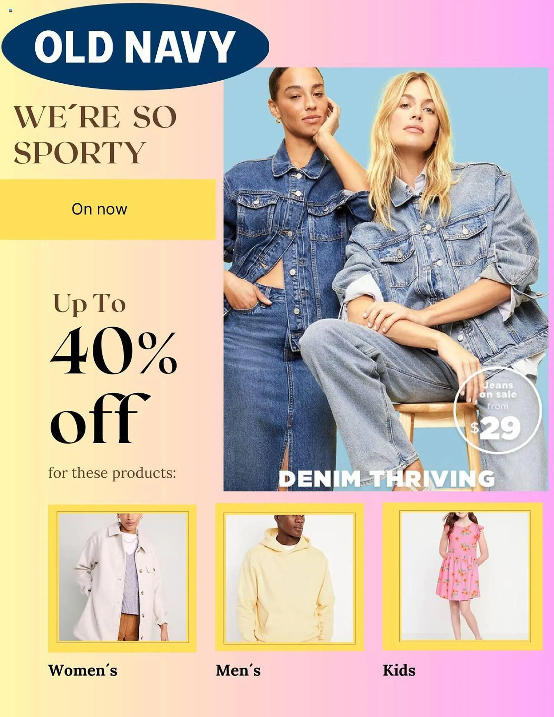 Old Navy flyer from January 25 to February 23 2024 - flyer page 