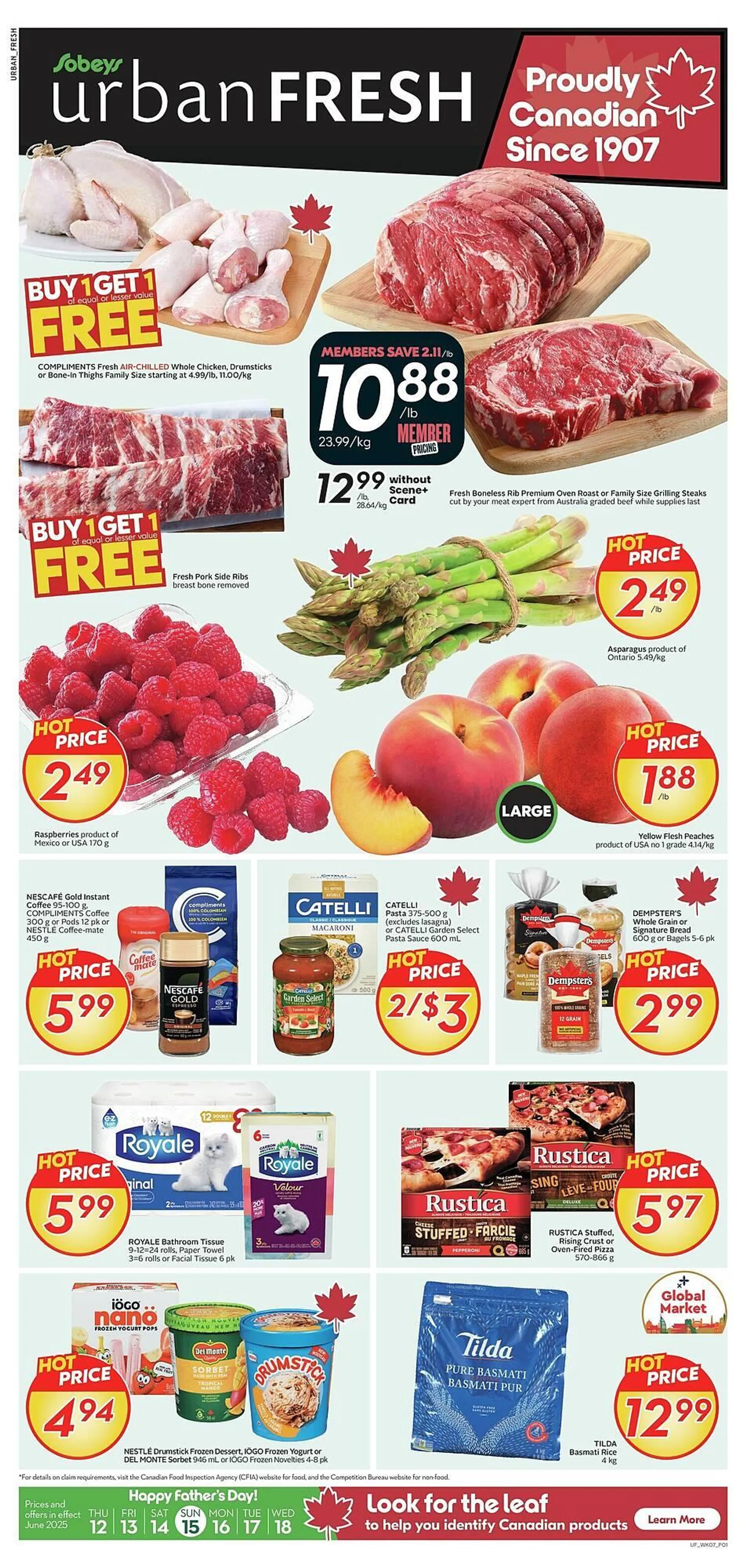 Sobeys flyer from June 13 to July 4 2025 - flyer page 1