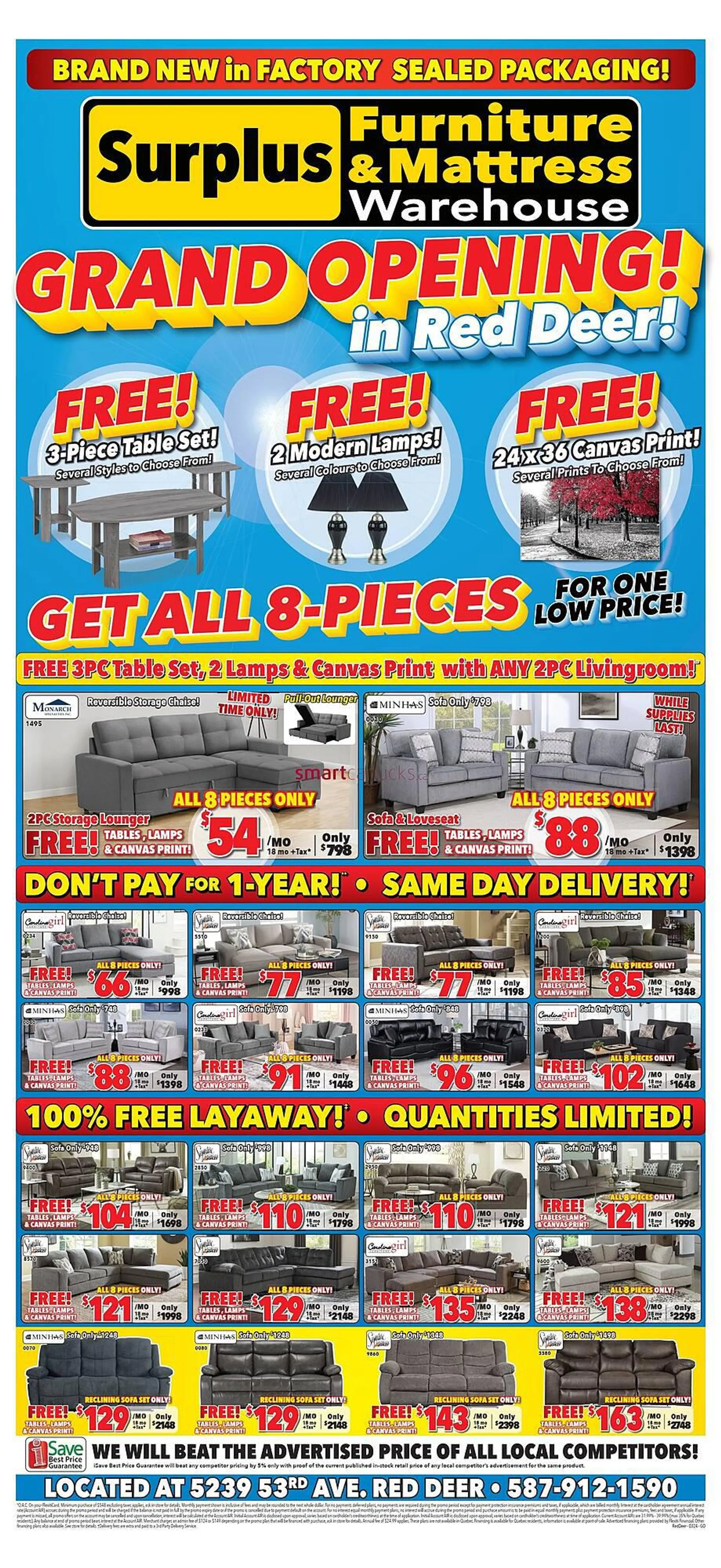 Surplus Furniture flyer from March 6 to March 12 2024 - flyer page 1