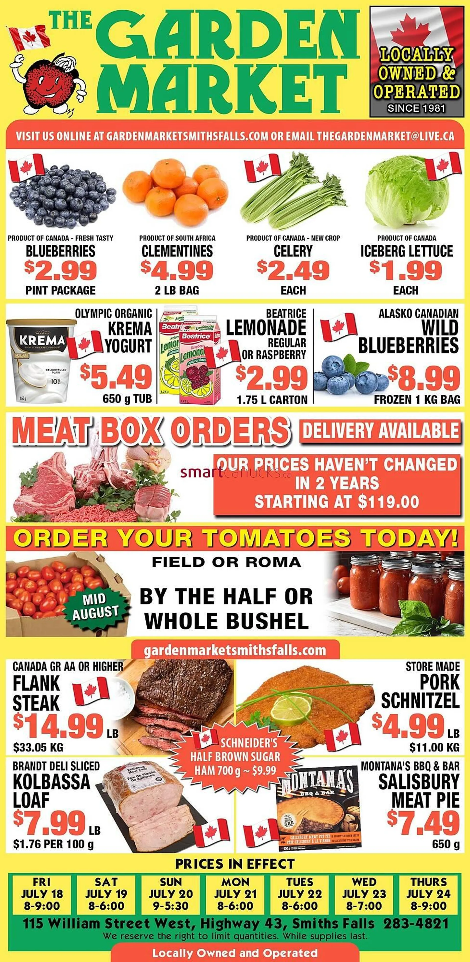 The Garden Market flyer from July 18 to July 24 2025 - flyer page 1