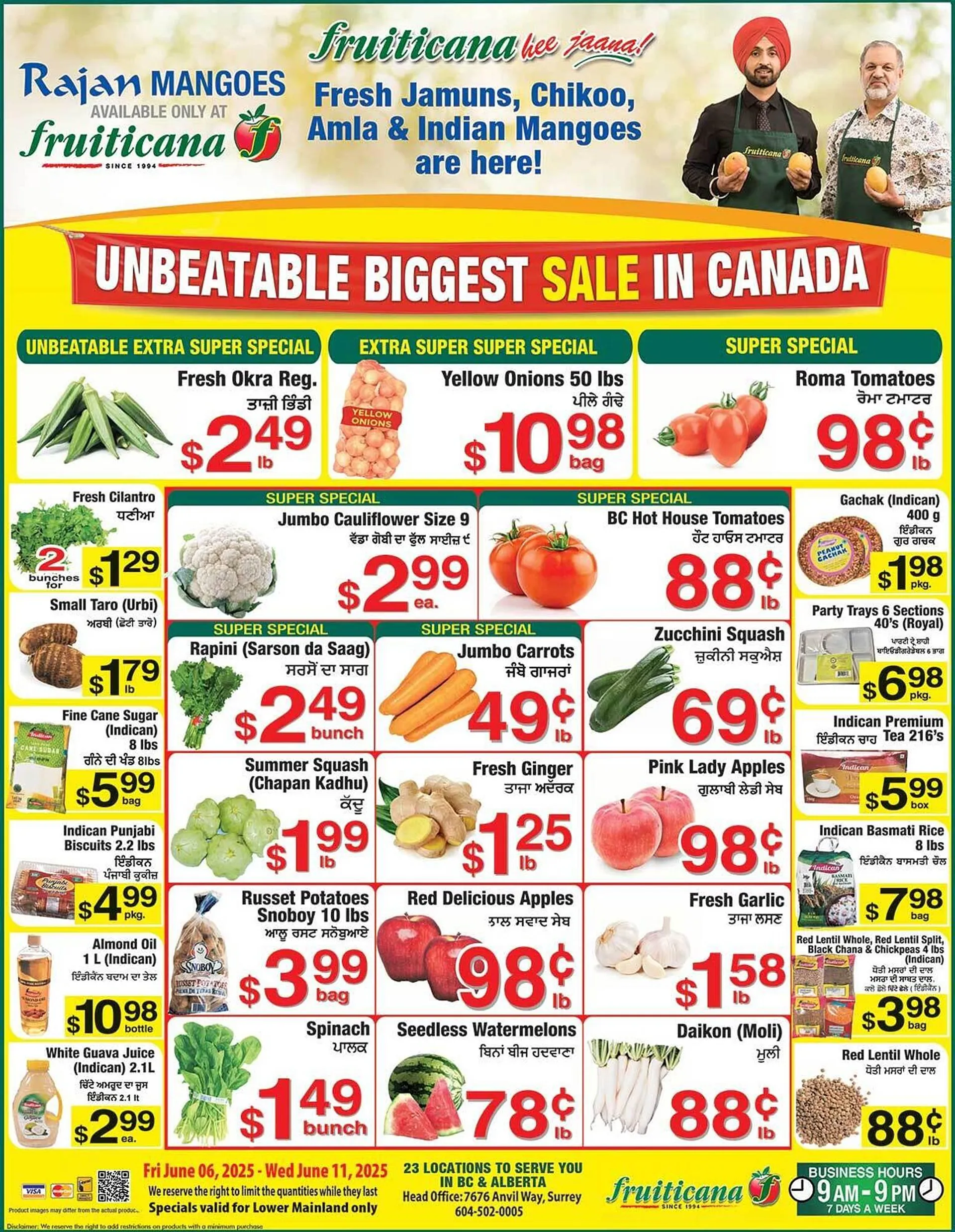 Fruiticana flyer from June 6 to June 12 2025 - flyer page 1