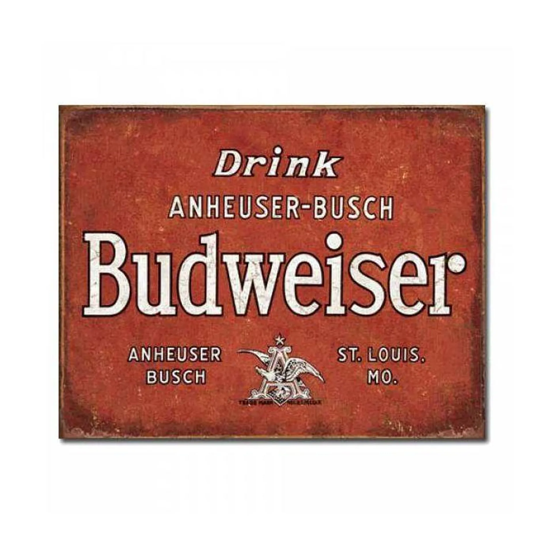 Mostly Signs Drink Annheuser-Bush Tin Sign