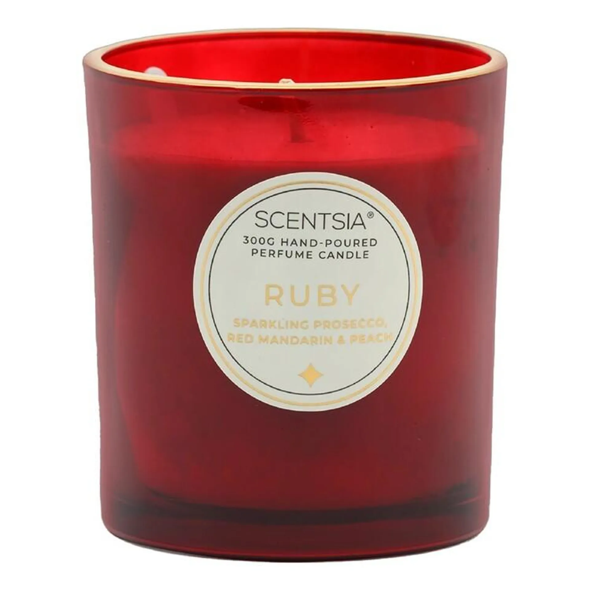 Scentsia Christmas Ruby Scented Candle Red