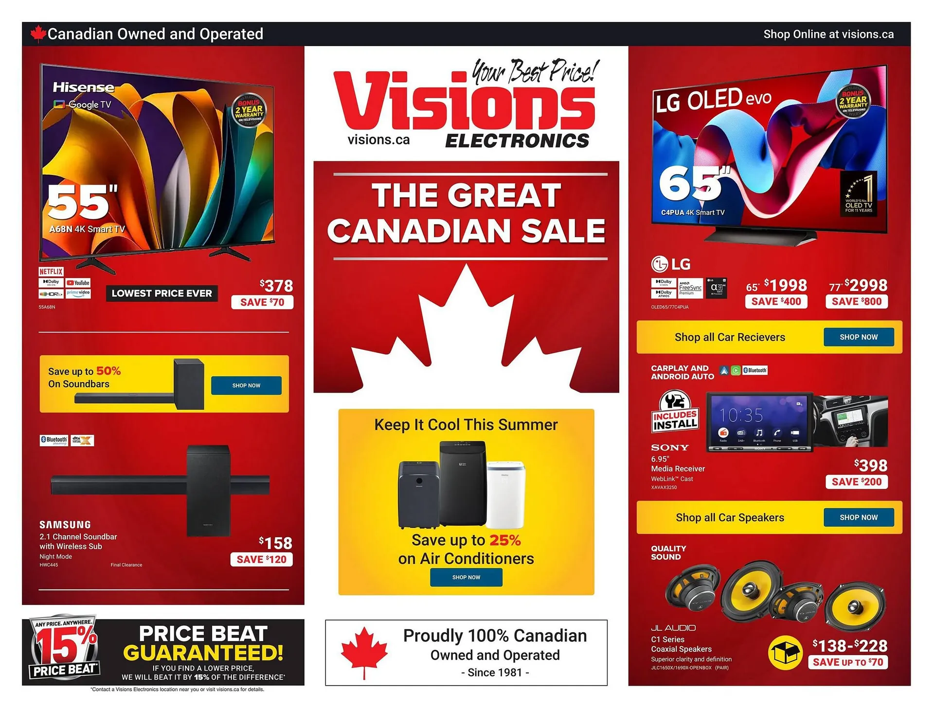 Visions Electronics flyer - 1
