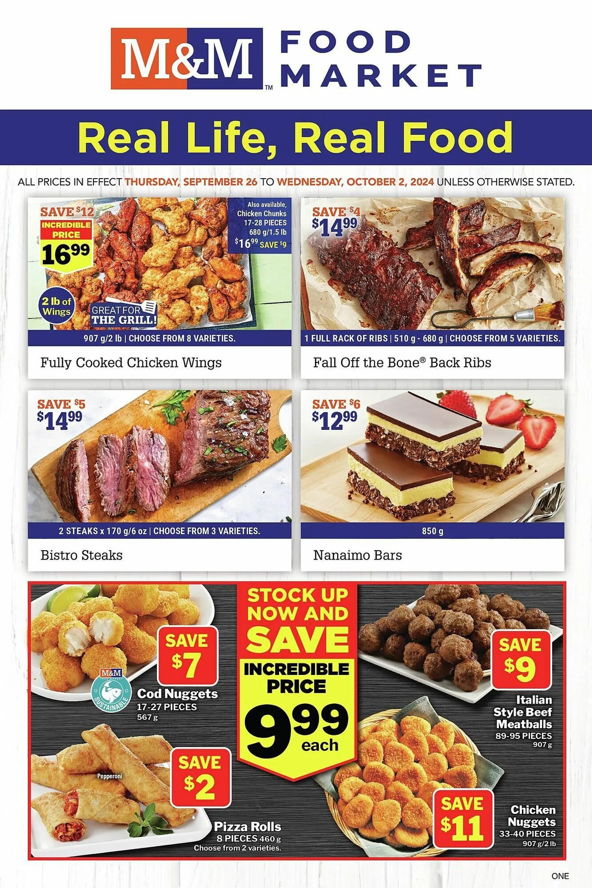 M & M Food Market flyer - 1