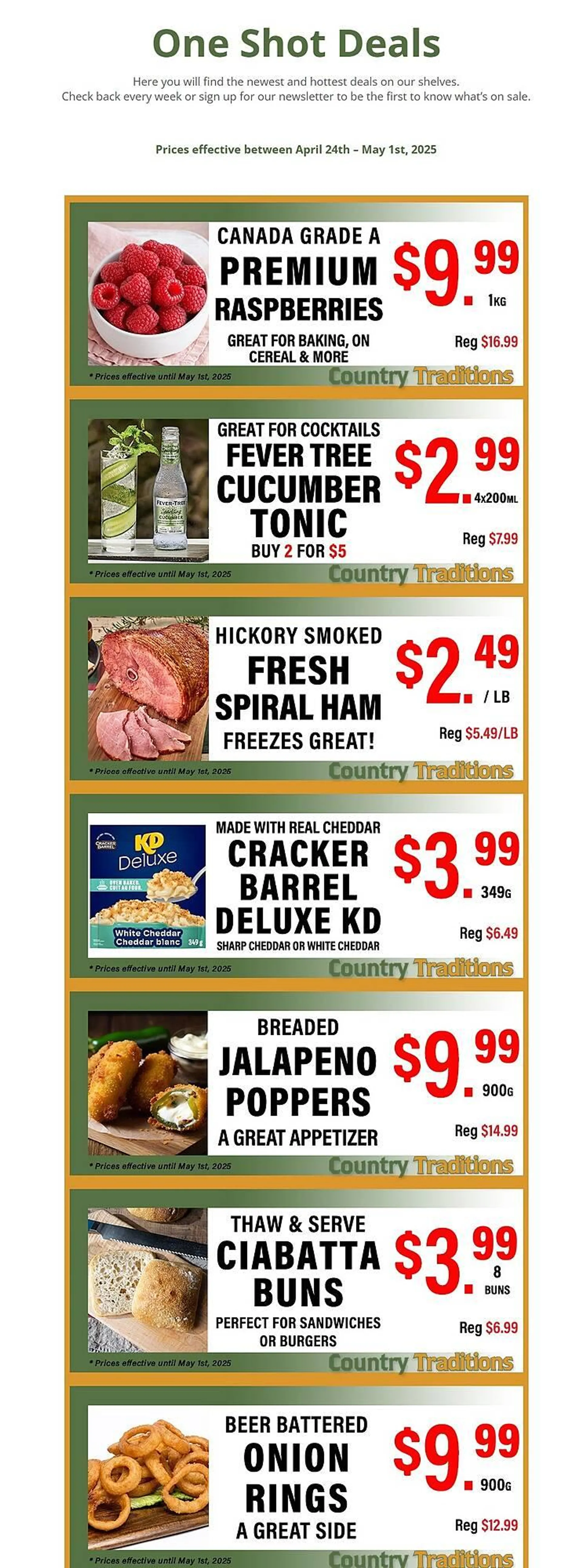 Country Traditions flyer - 1