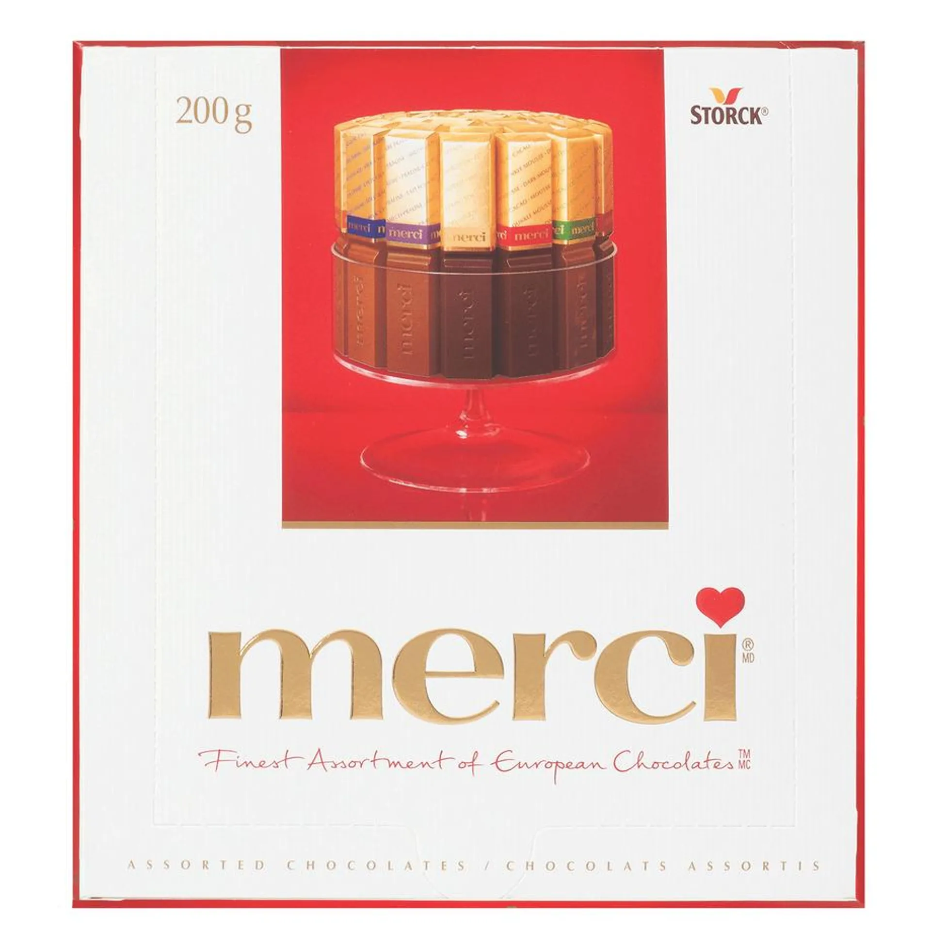 Assorted European milk chocolates, 200g