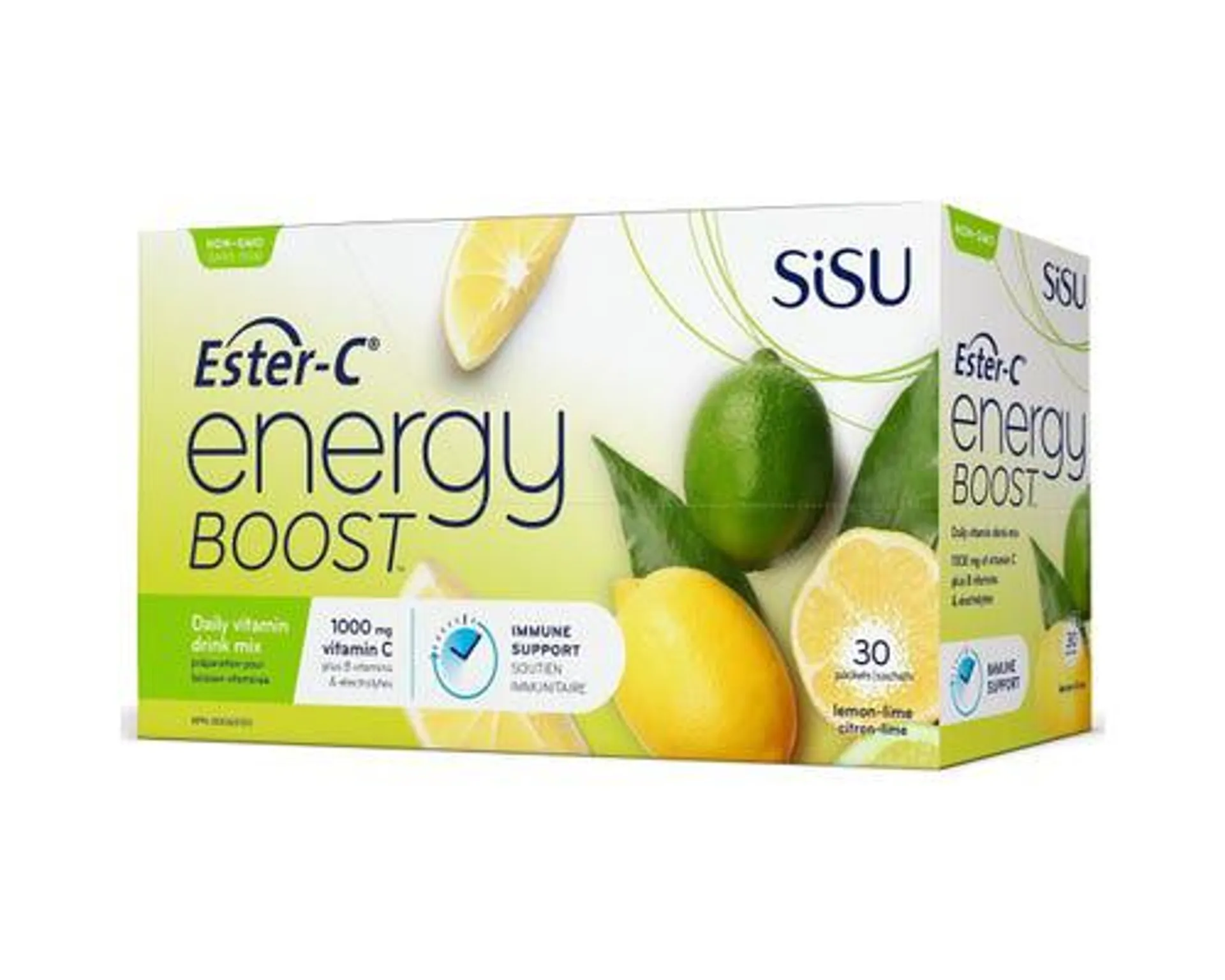 Sisu Ester-C Energy Boost Lemon Lime 30 Packs