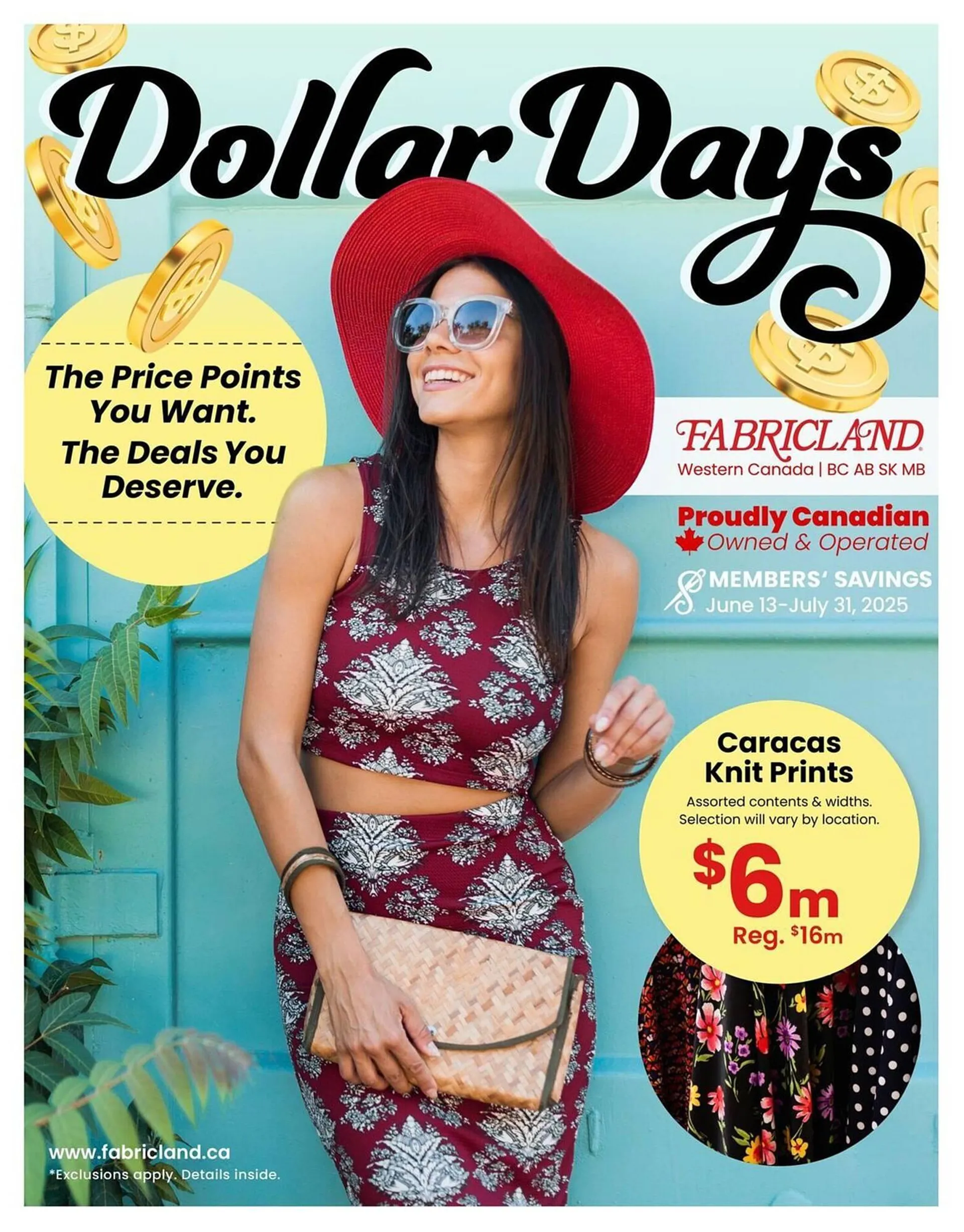 Fabricland flyer from June 13 to July 31 2025 - flyer page 1