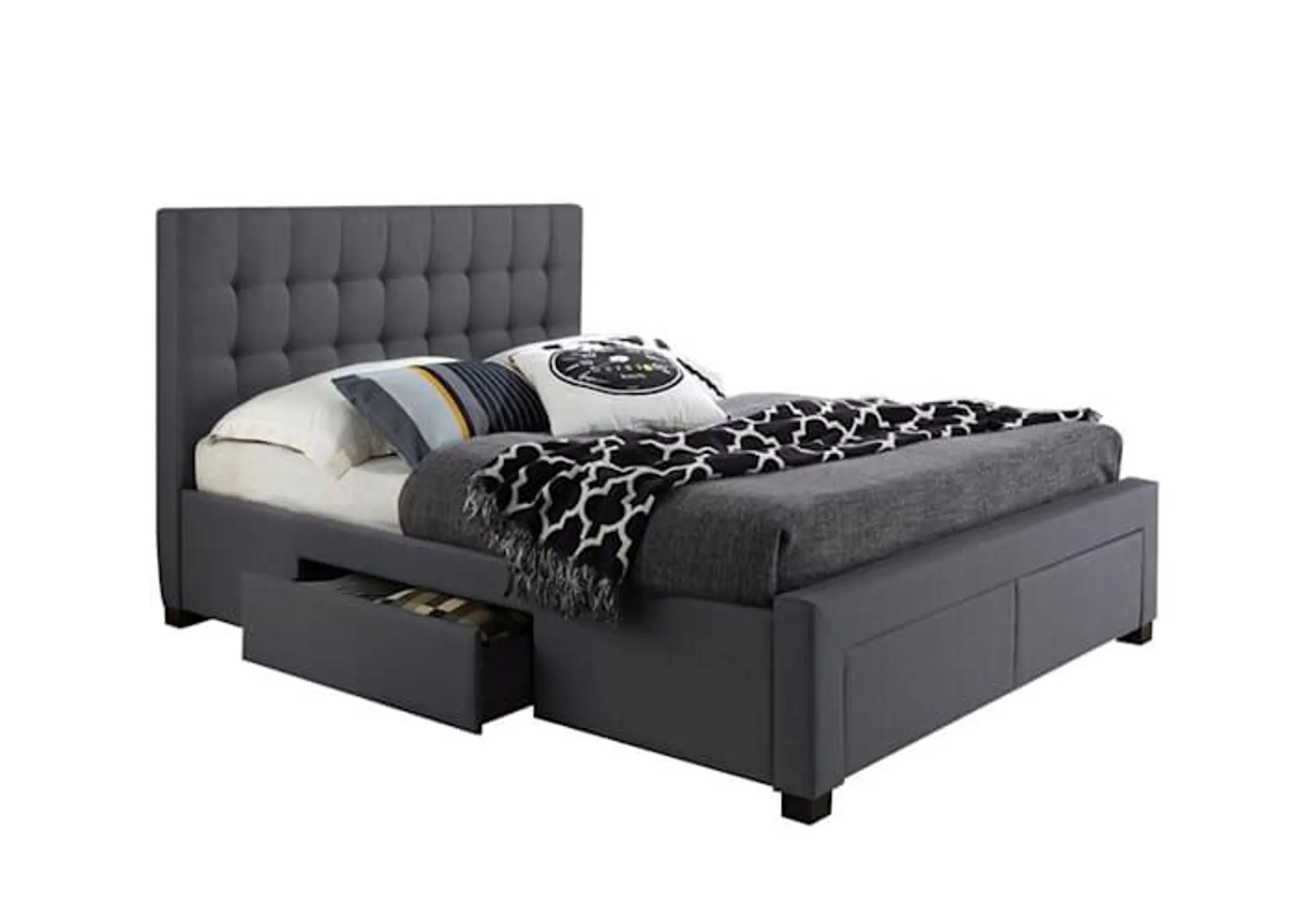 Grayson Storage Bed - Charcoal