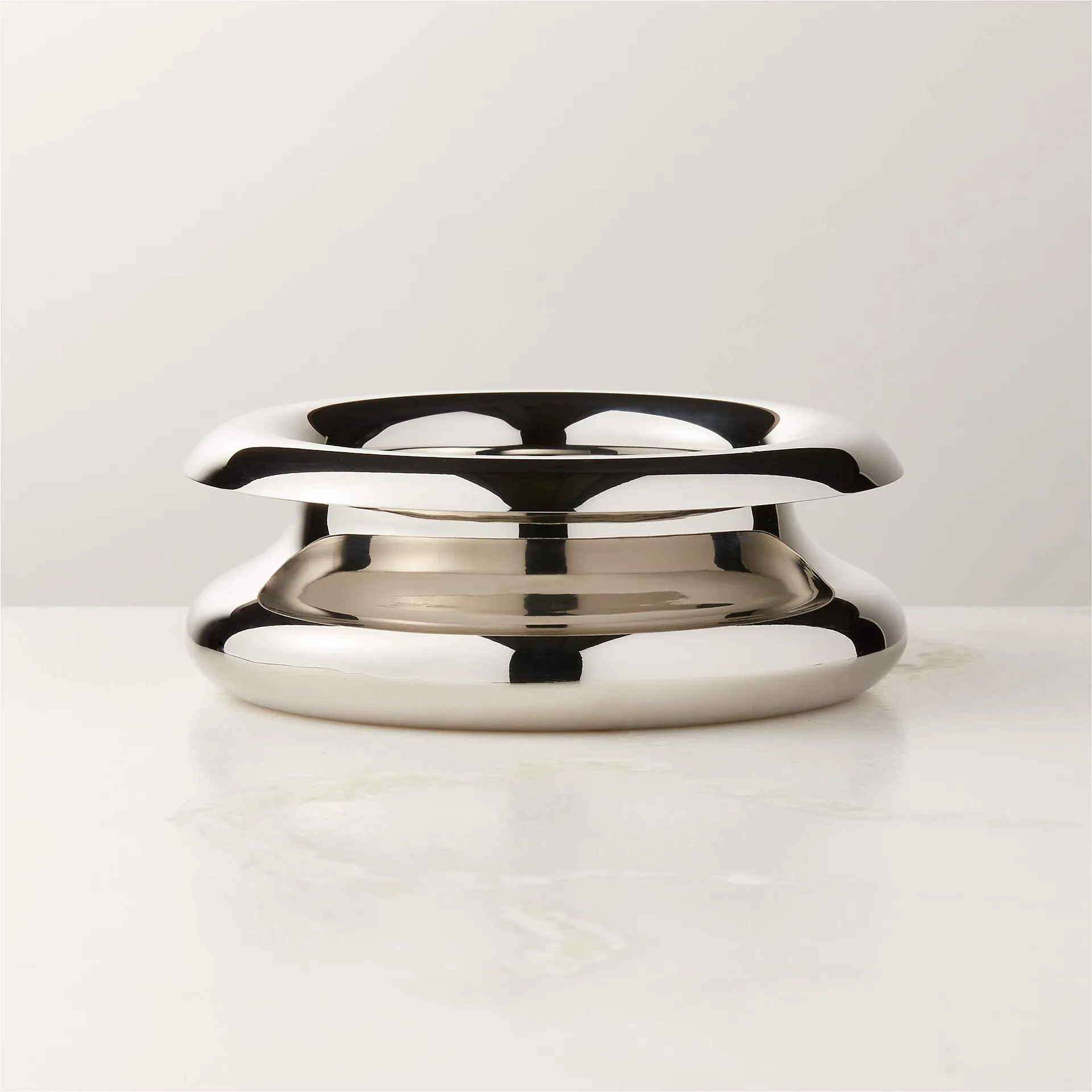 Piero Polished Stainless Steel Serving Bowl Small by Gianfranco Frattini