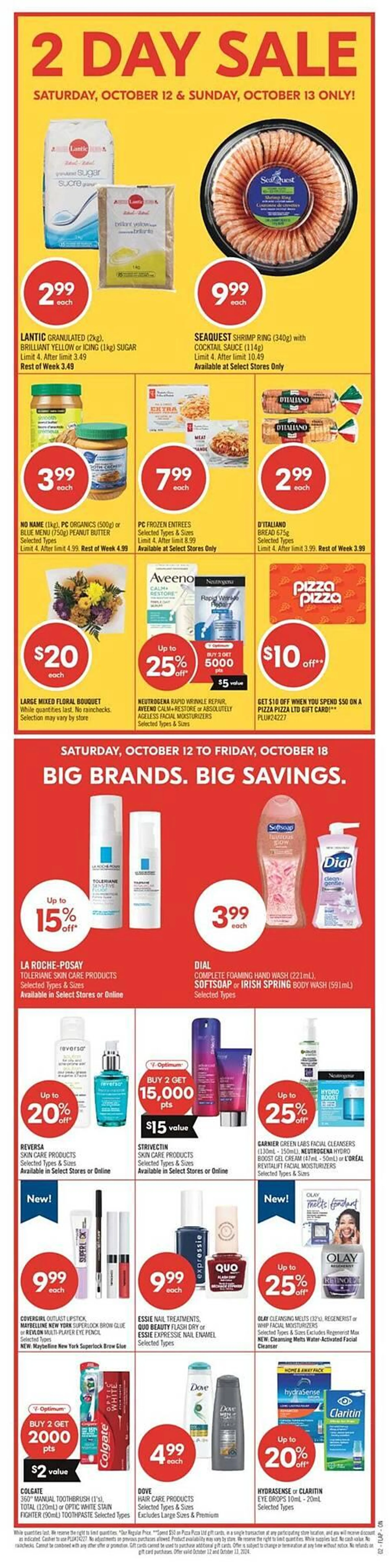 Shoppers Drug Mart flyer from October 12 to October 19 2024 - flyer page 3