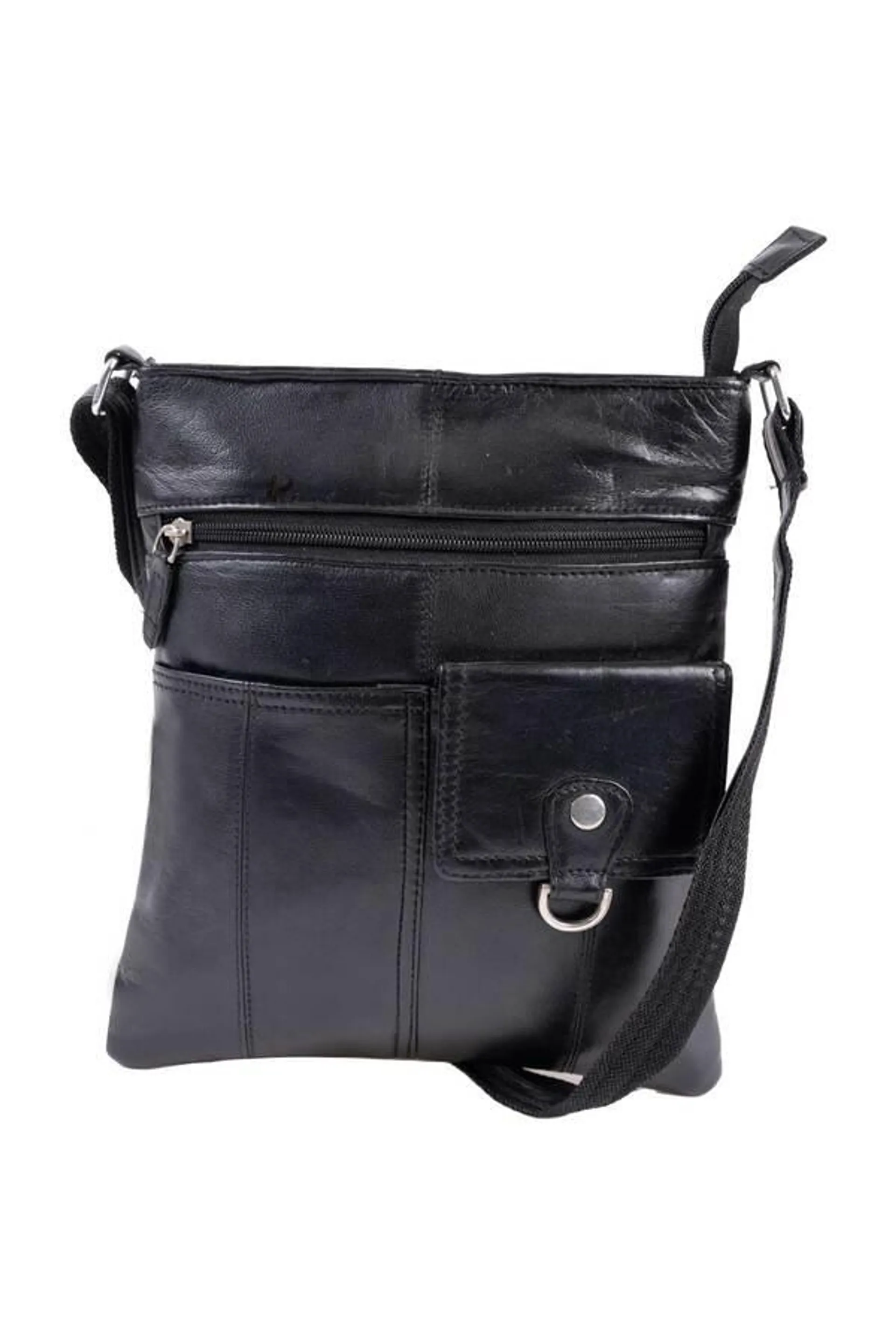 Leather crossbody bag