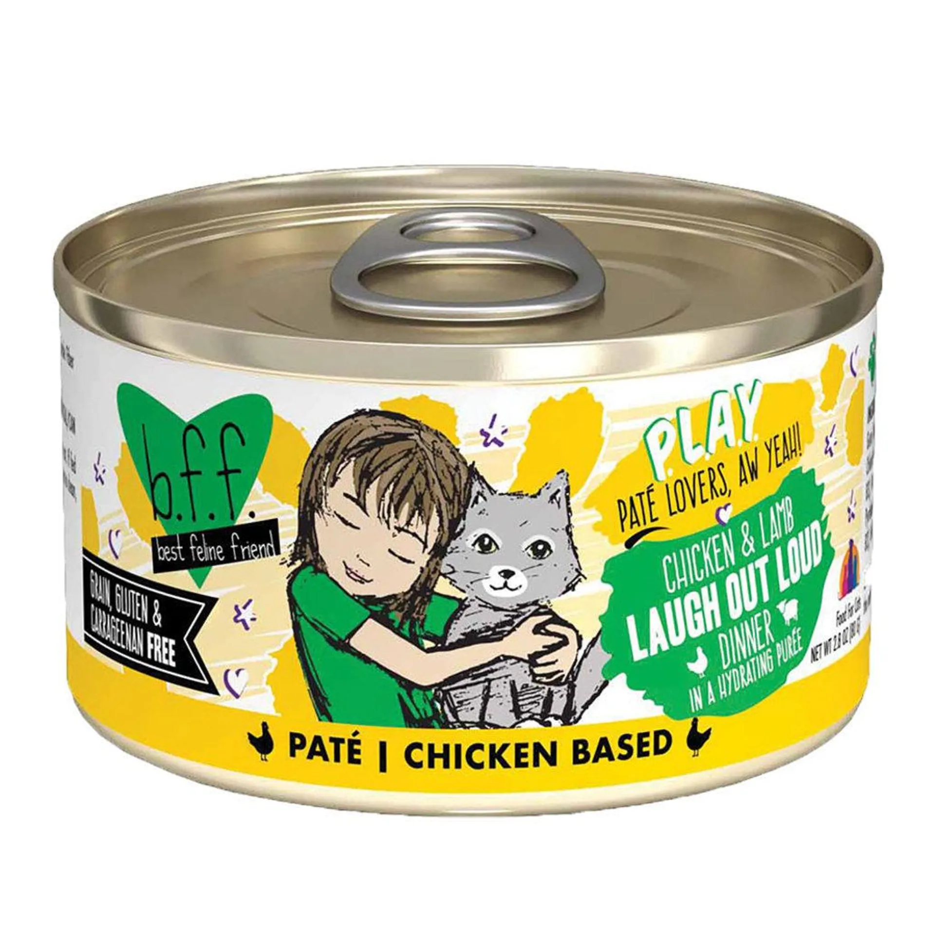 Weruva, Can, Feline Adult - LOL Chicken & Lamb - 156 g - Pate - Wet Cat Food