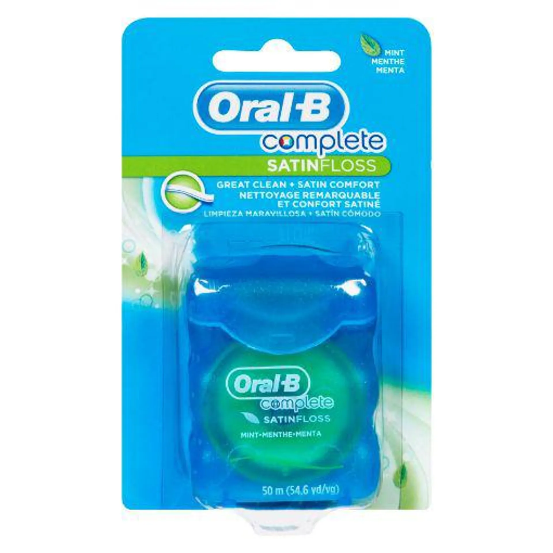 ORAL-B COMPLETE SATIN FLOSS - MINT 50M