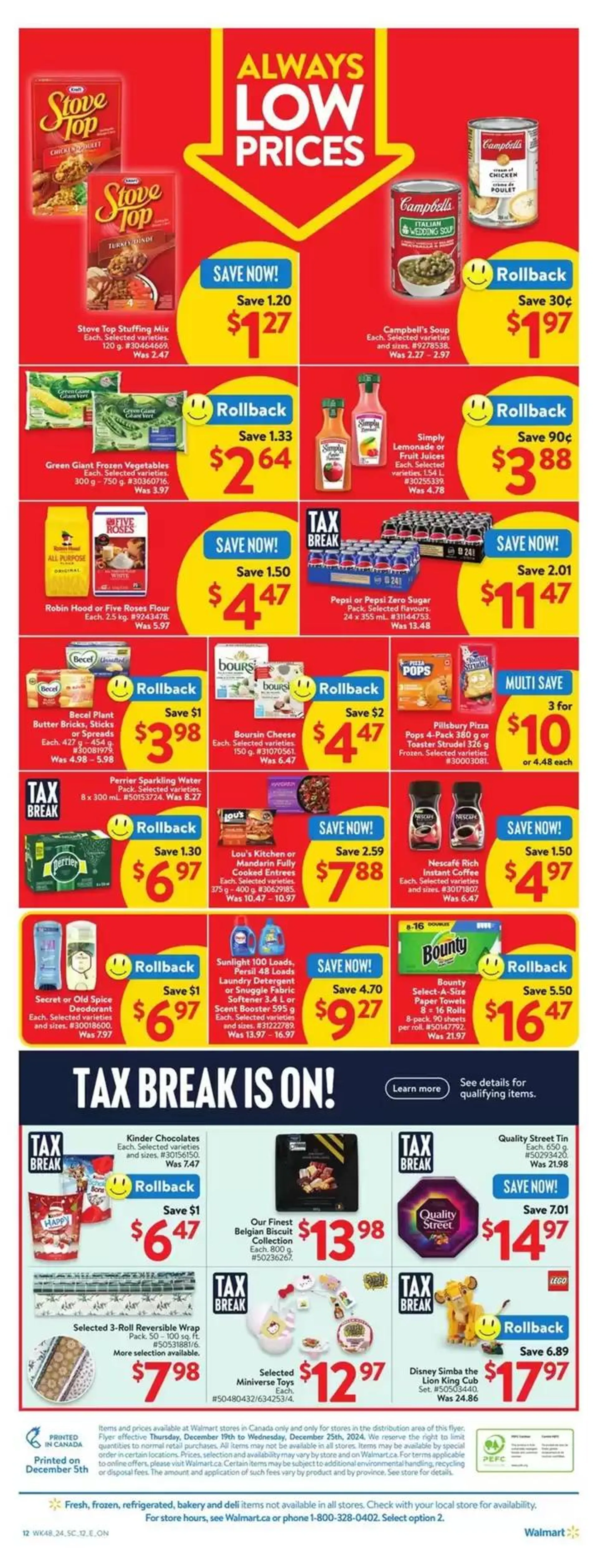 Walmart flyer from December 19 to December 25 2024 - flyer page 12