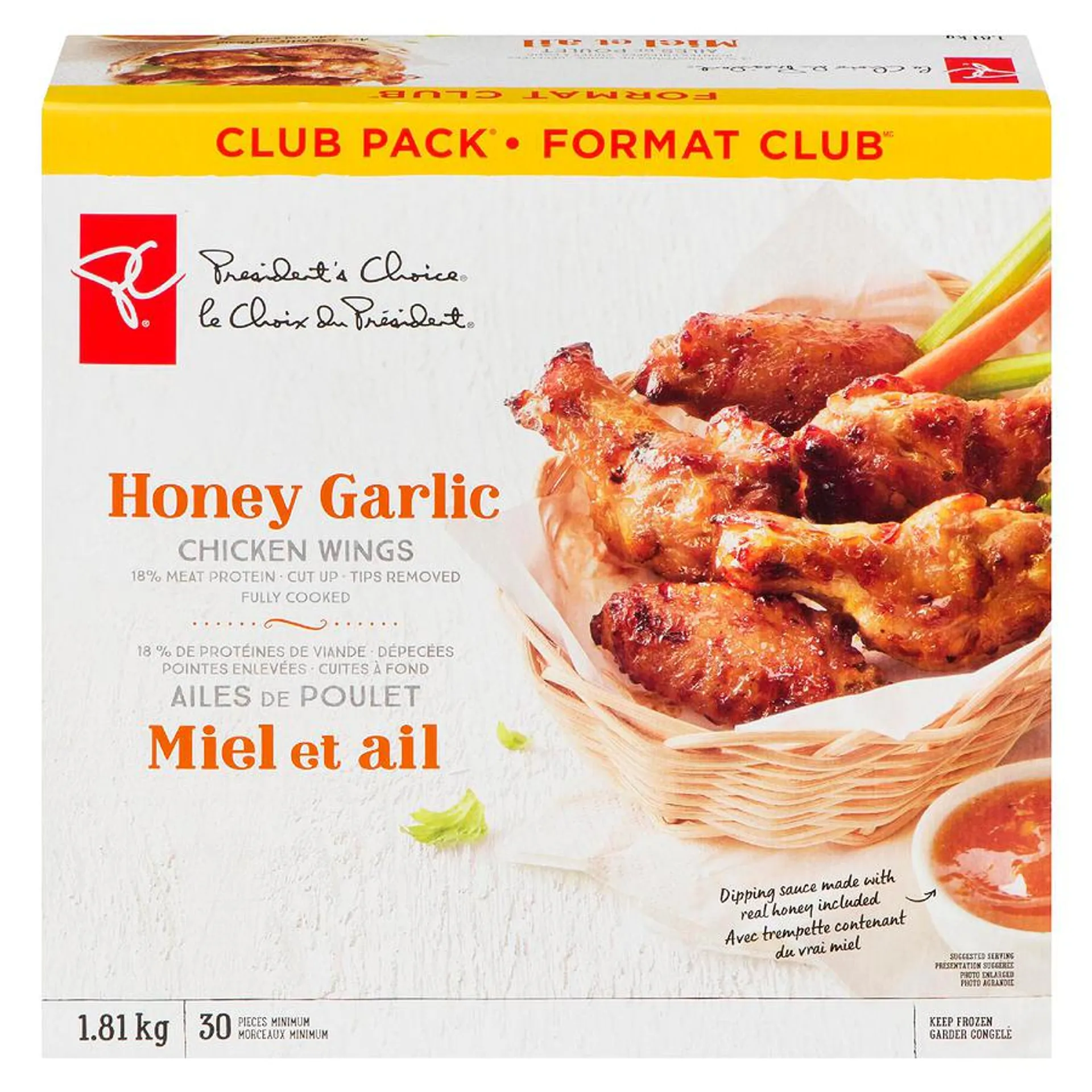 Chicken Wings Club Pack, Honey Garlic