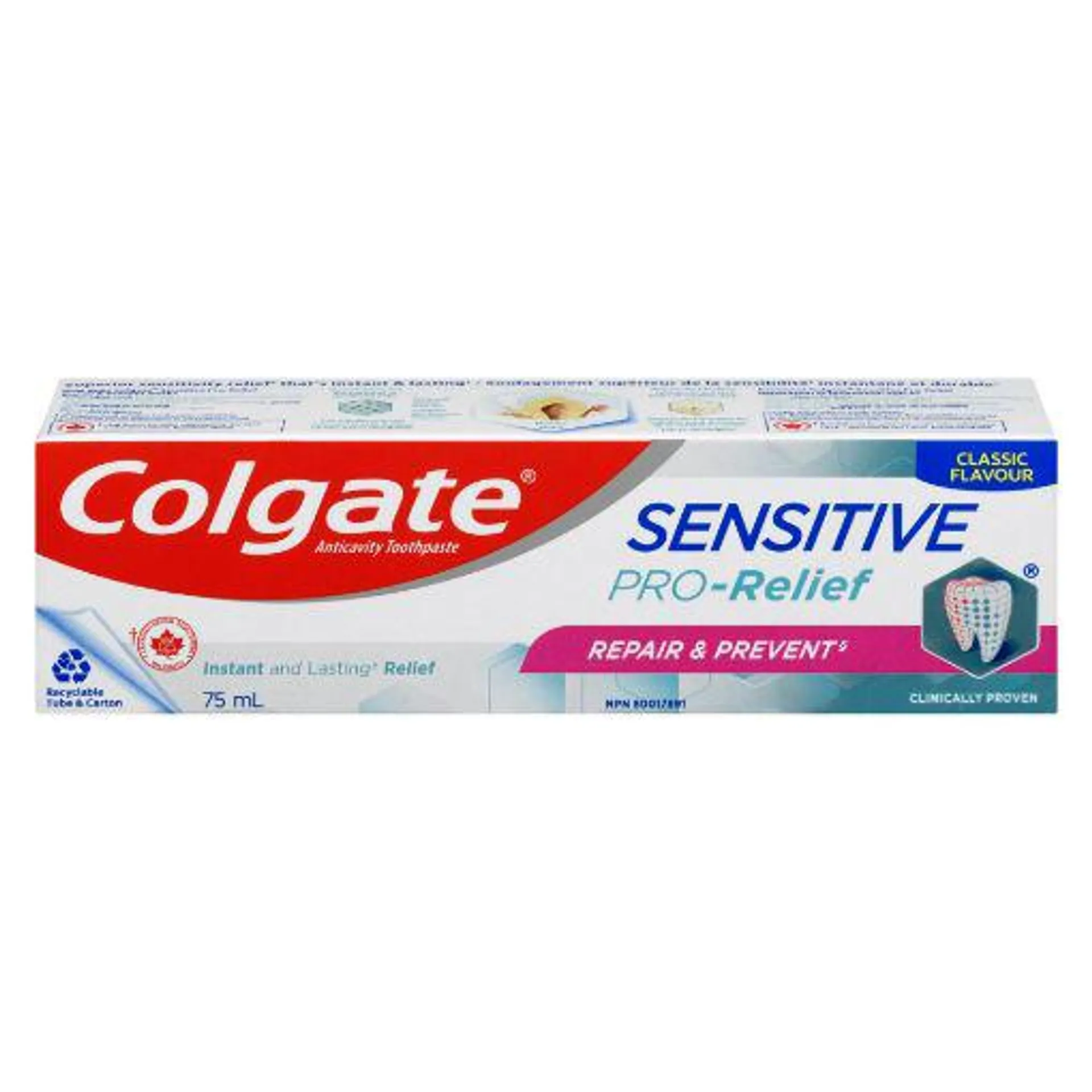 COLGATE SENSITIVE PRO-RELIEF TOOTHPASTE - REPAIR and PREVENT 75ML