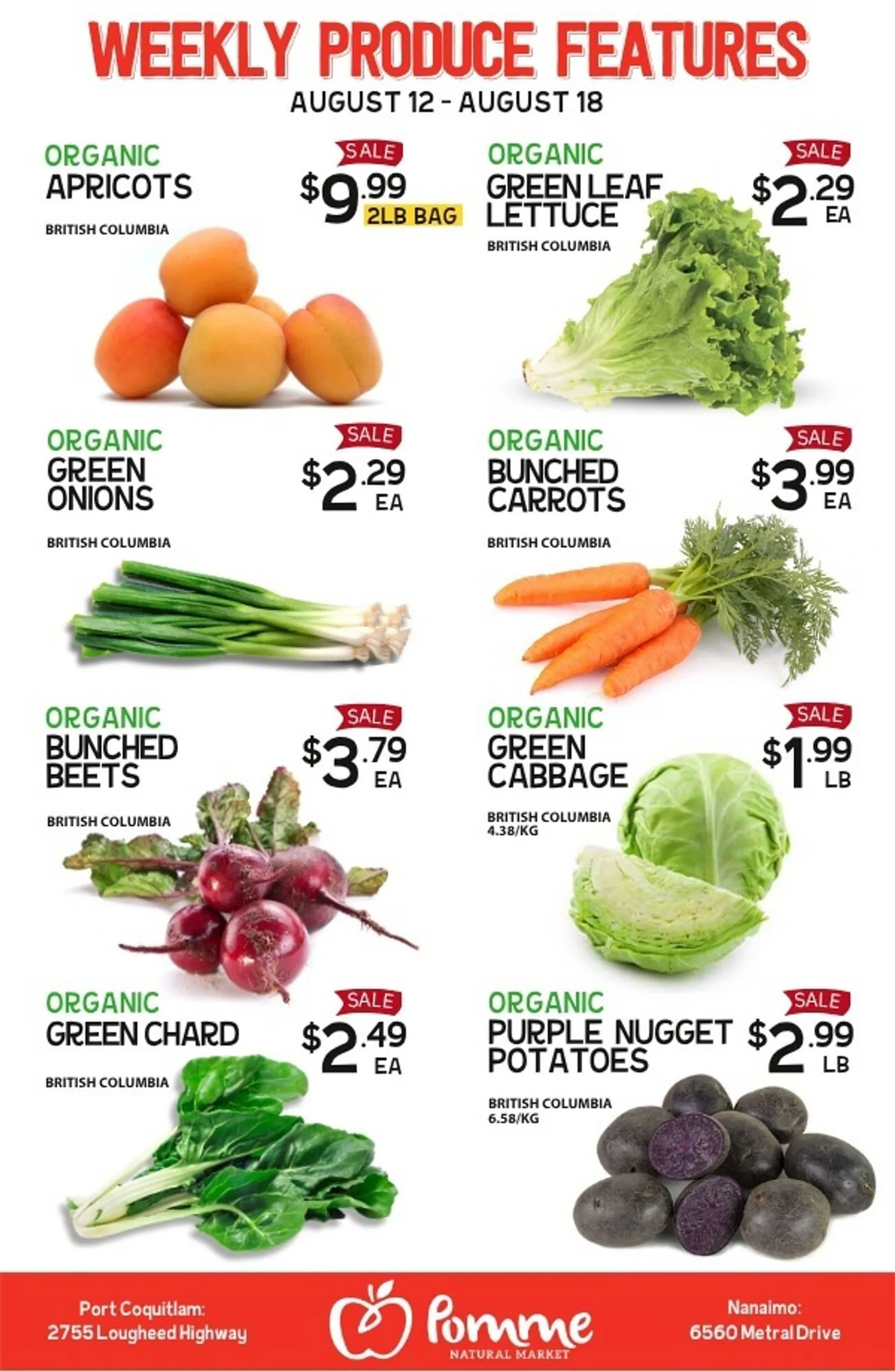 Pomme Natural Market flyer from August 12 to August 18 2025 - flyer page 1