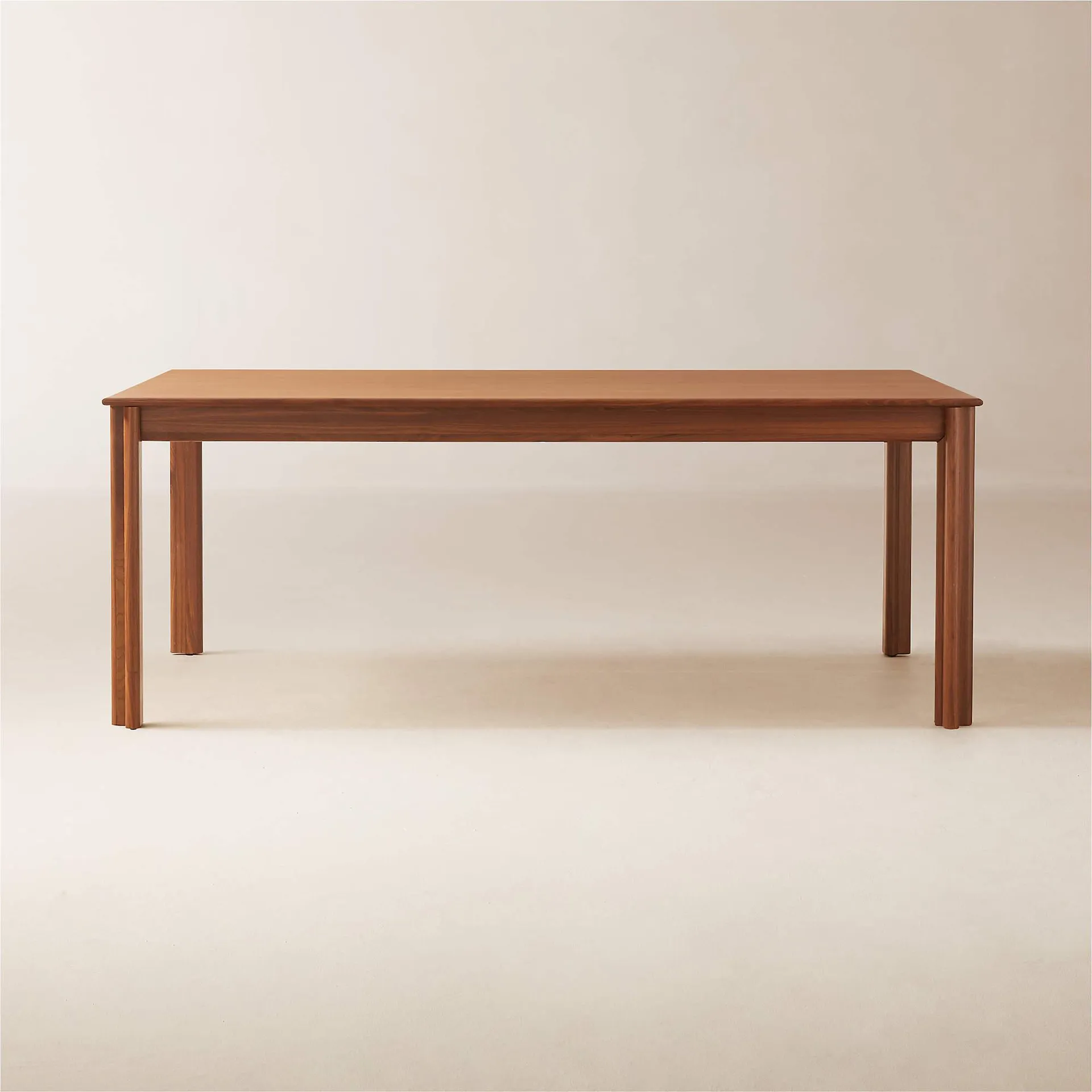 Bormio 78" Rectangular Walnut Wood Dining Table by Gianfranco Frattini