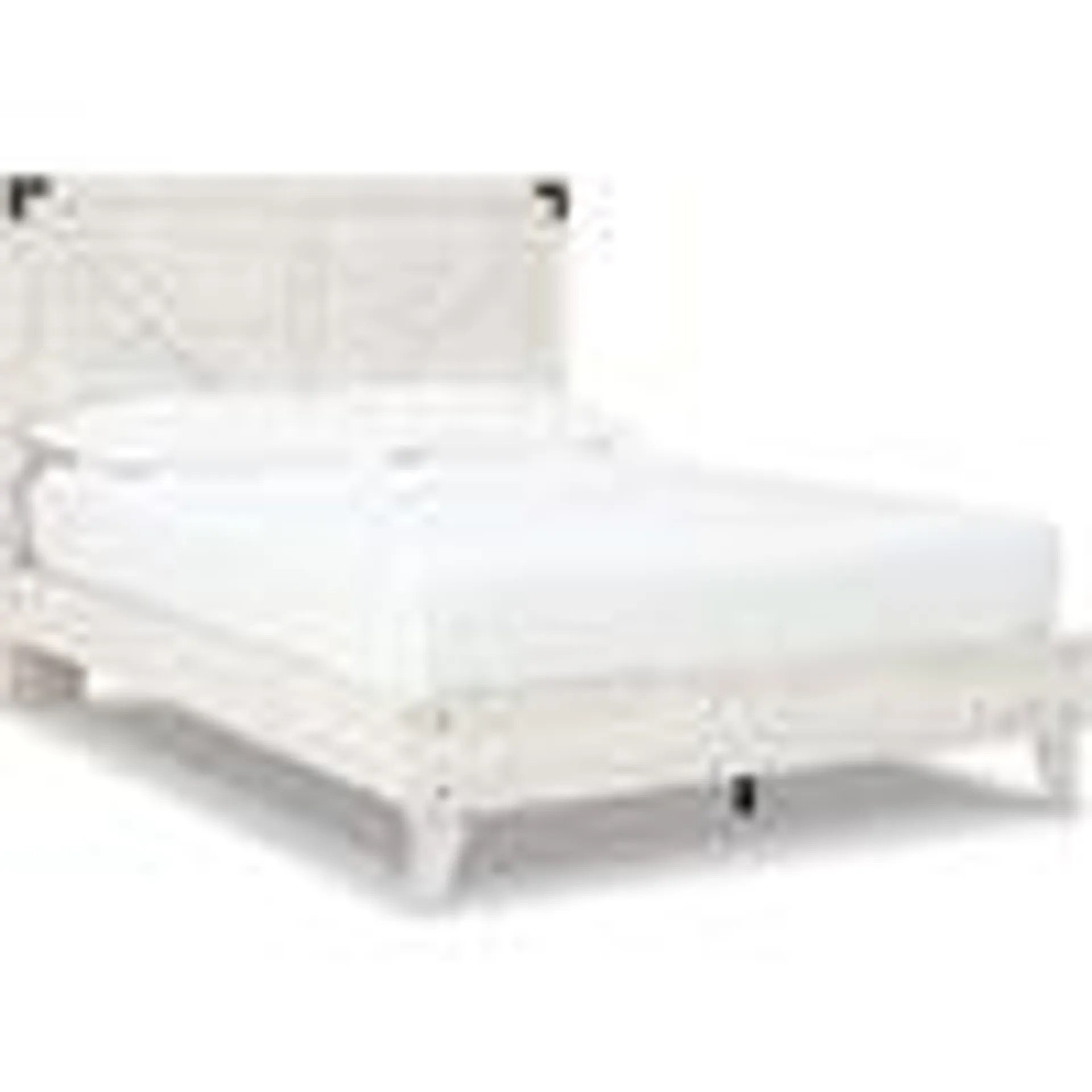 Shawburn Queen Platform Bed - White/Dark Charcoal Gray