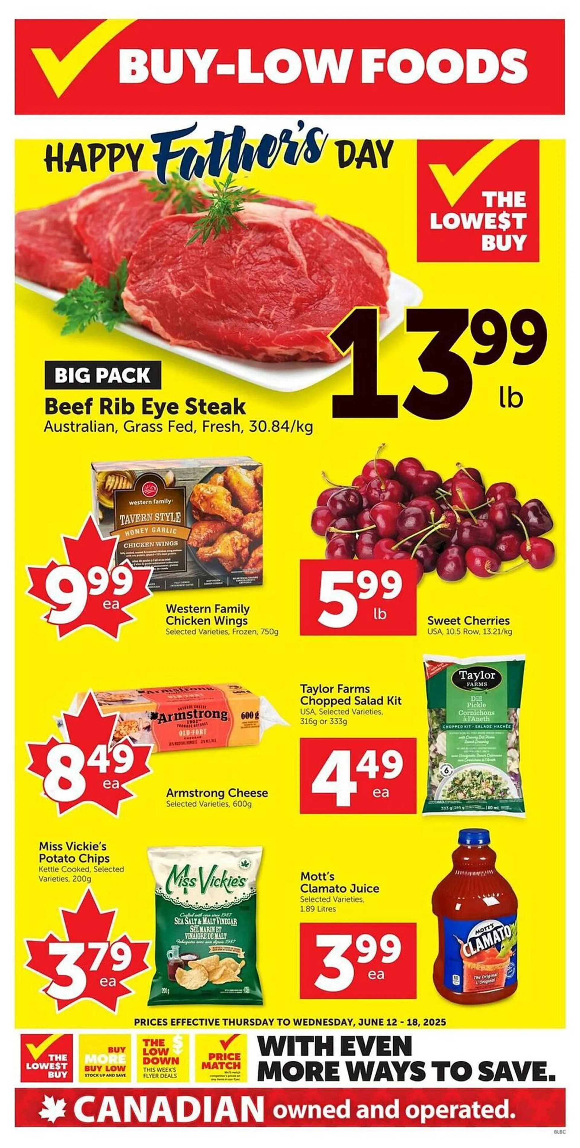 Buy-Low Foods flyer from June 12 to June 18 2025 - flyer page 1
