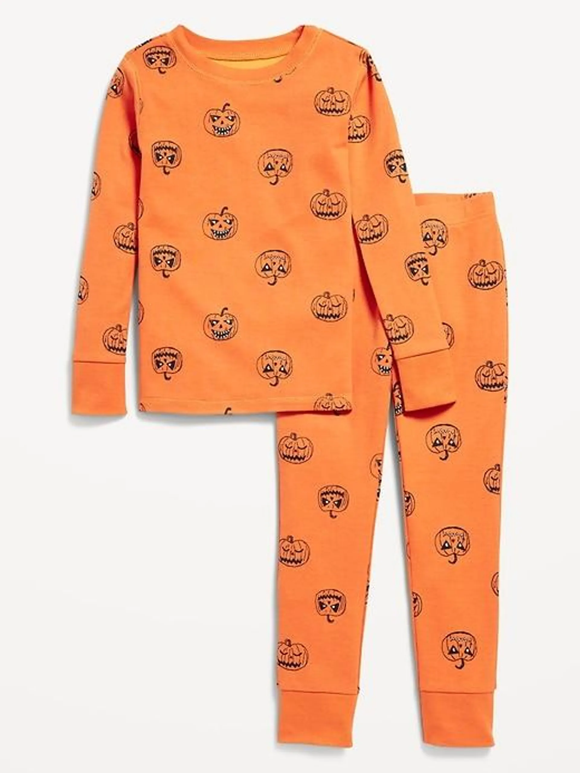 Gender-Neutral Graphic Snug-Fit Pajama Set for Kids