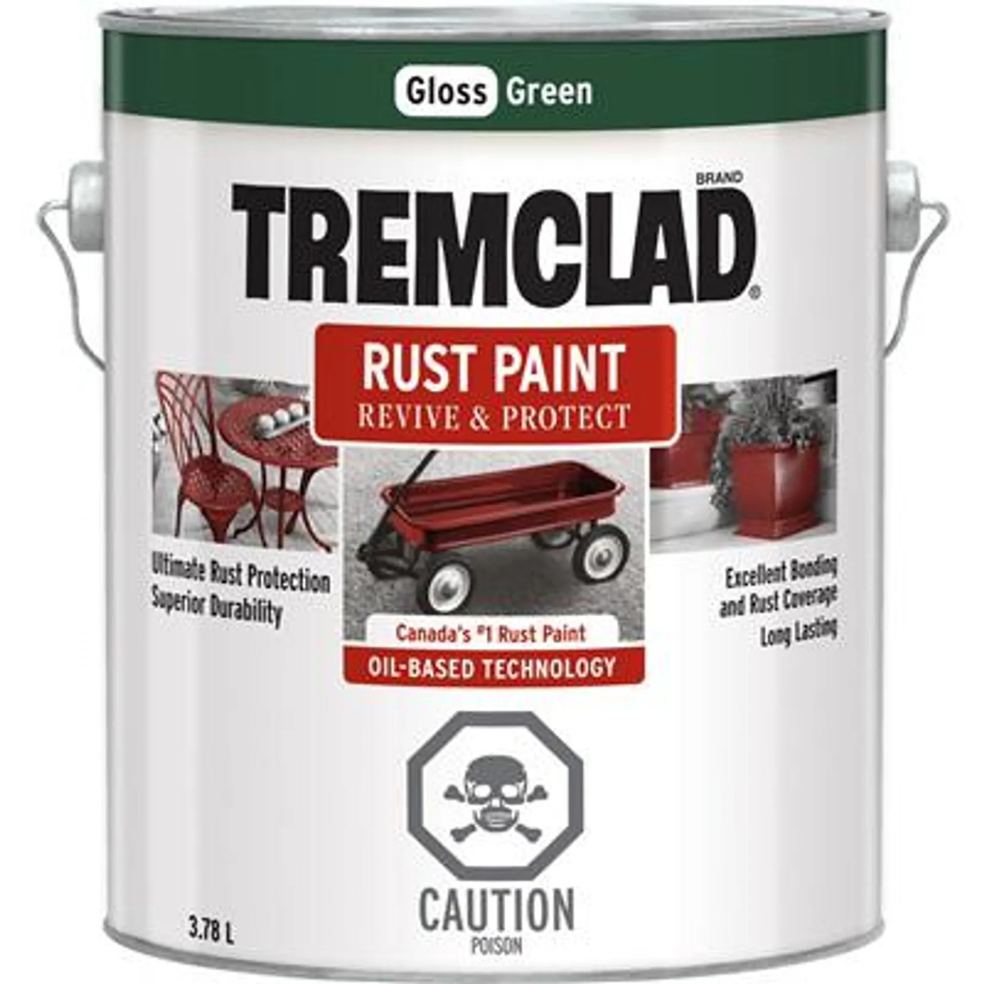 Tremclad Rust Paint Green 3.78L