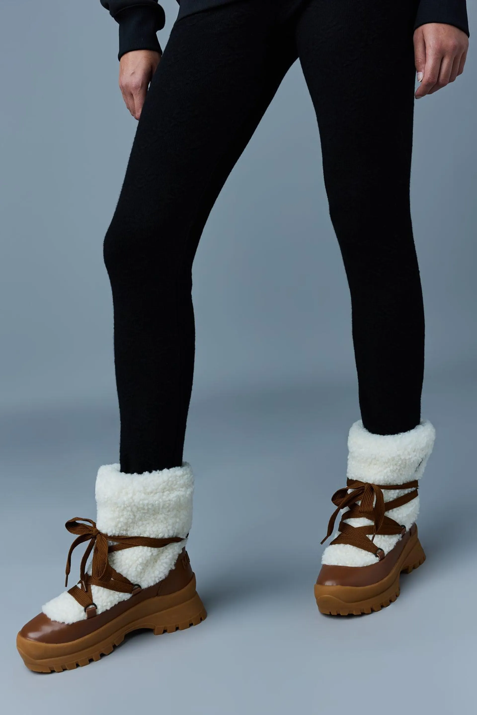 CONQUER shearling ankle boot for women