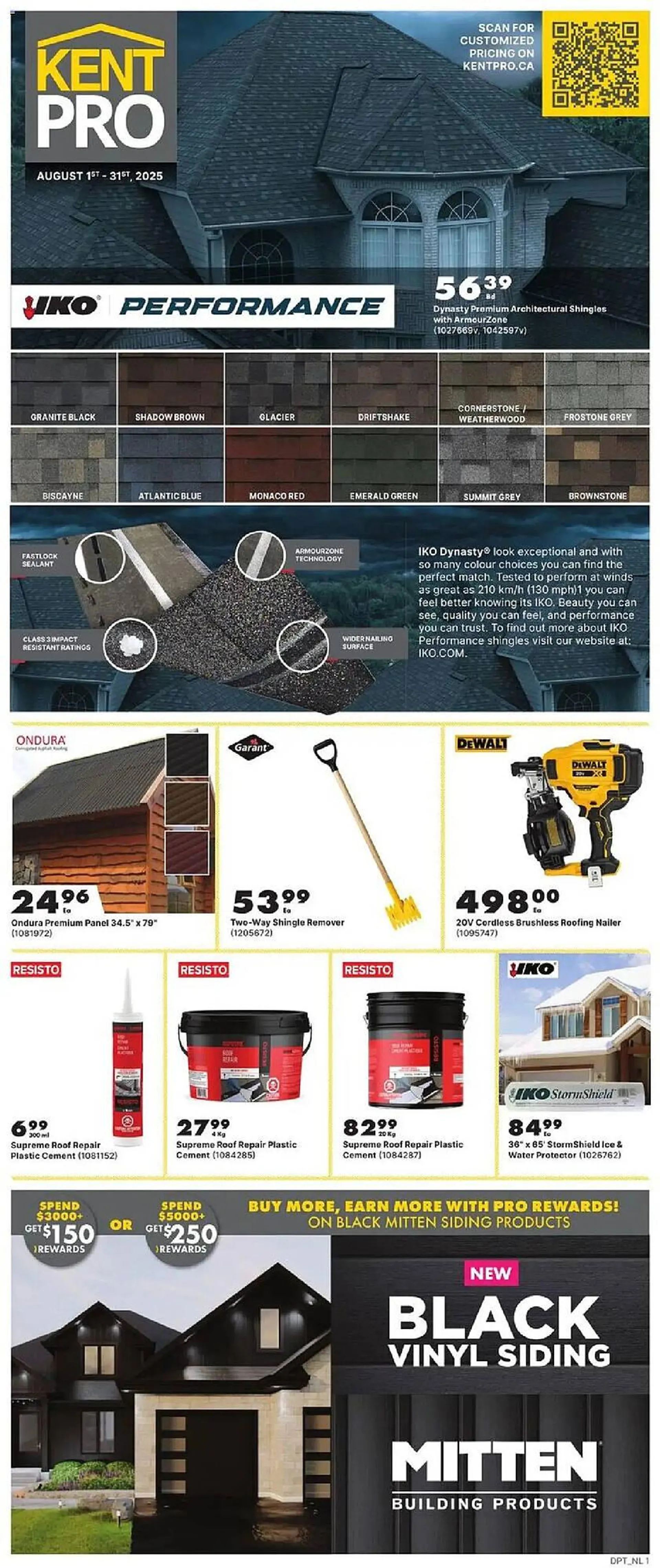 Kent flyer from August 1 to September 1 2025 - flyer page 1