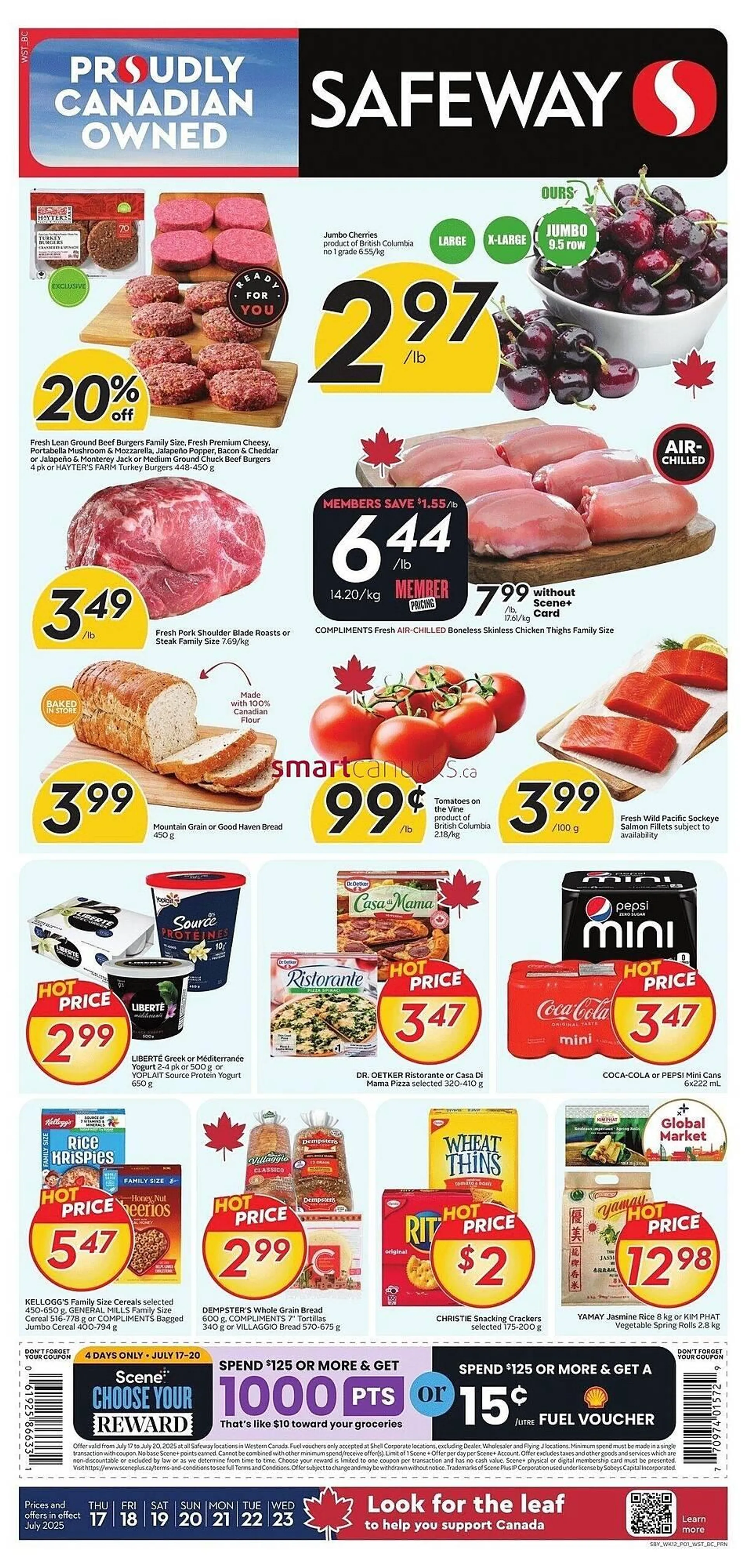 Safeway flyer from July 17 to July 30 2025 - flyer page 1