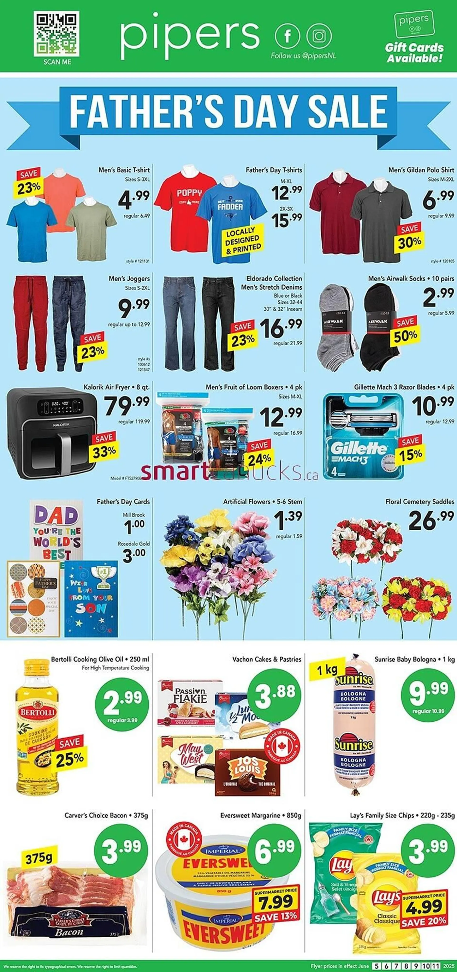 Pipers flyer from June 5 to June 11 2025 - flyer page 1