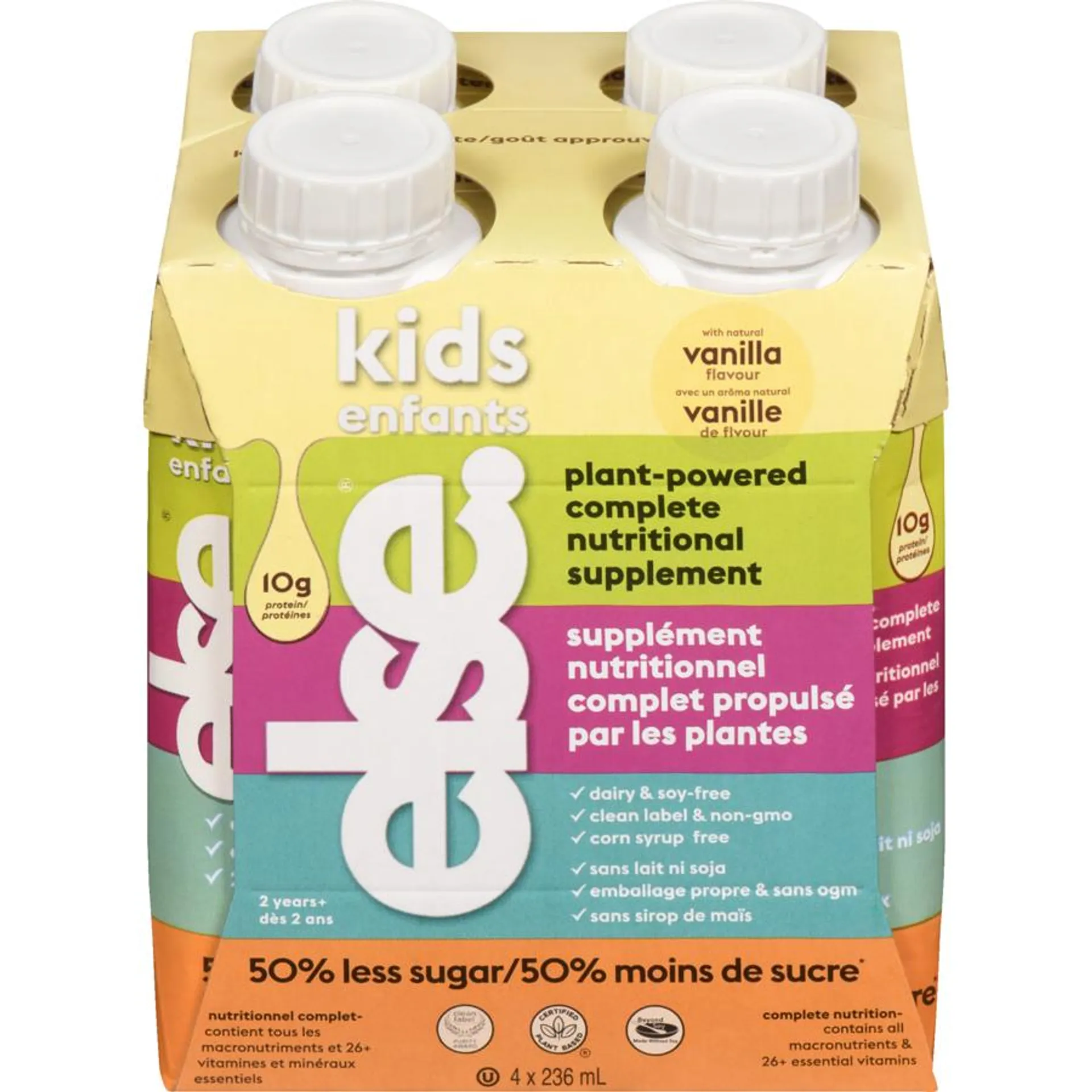 Kids Plant-Powered Complete Nutritional Supplement With Natural Vanilla Flavour 2 Years+