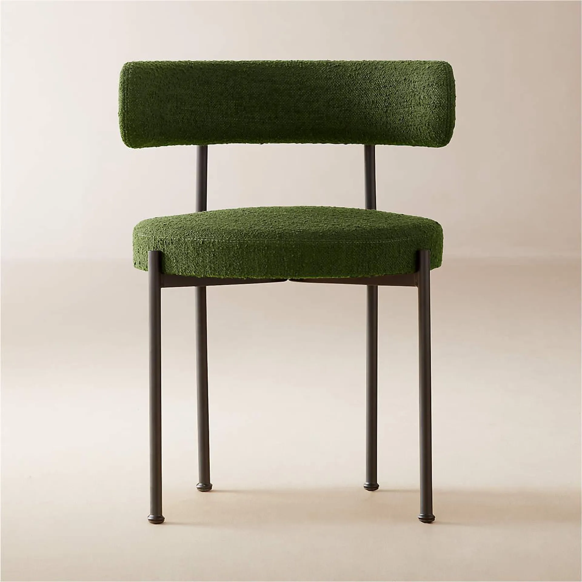 Inesse Boucle Green Dining Chair