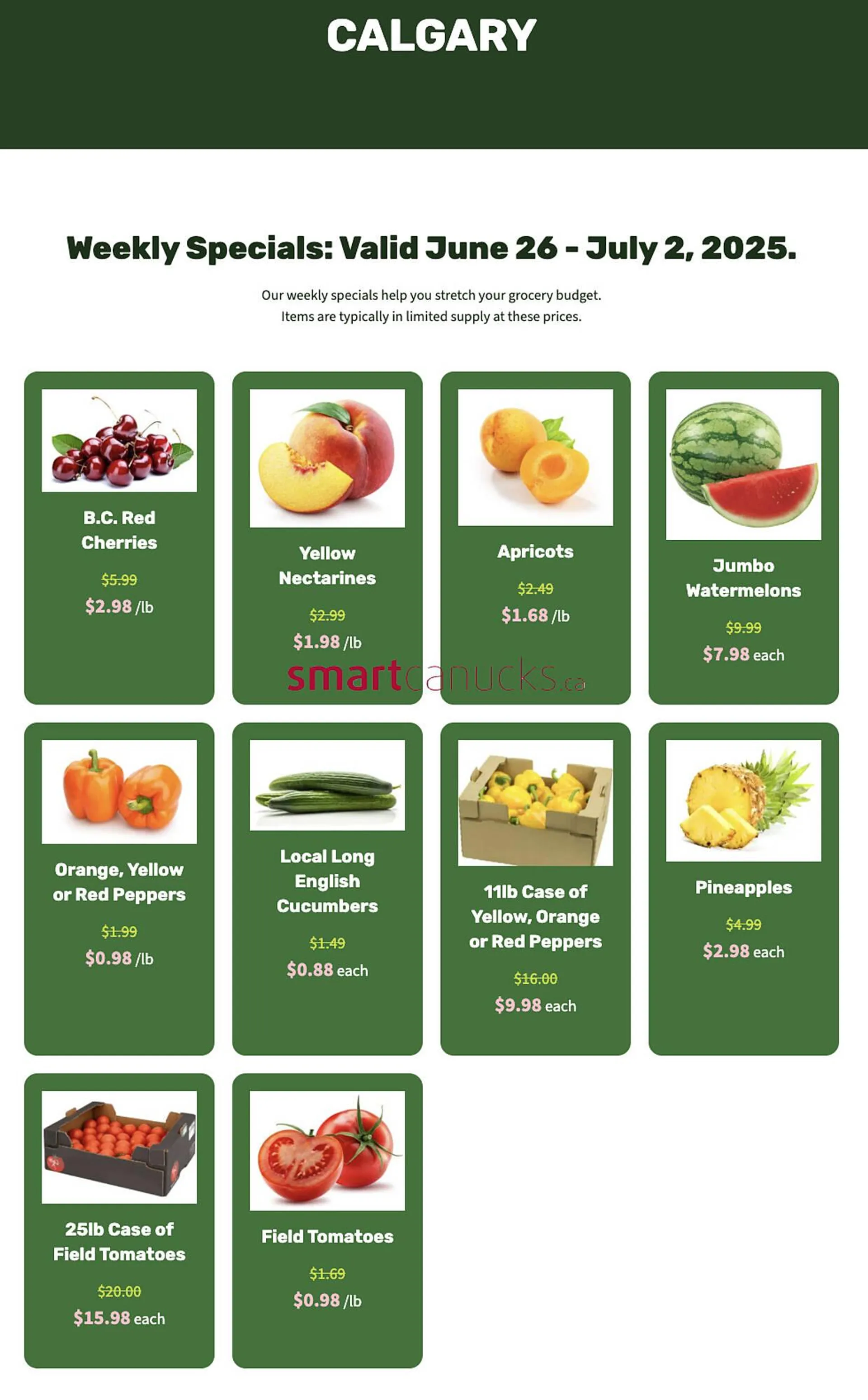 H&W Produce flyer from June 26 to July 2 2025 - flyer page 1