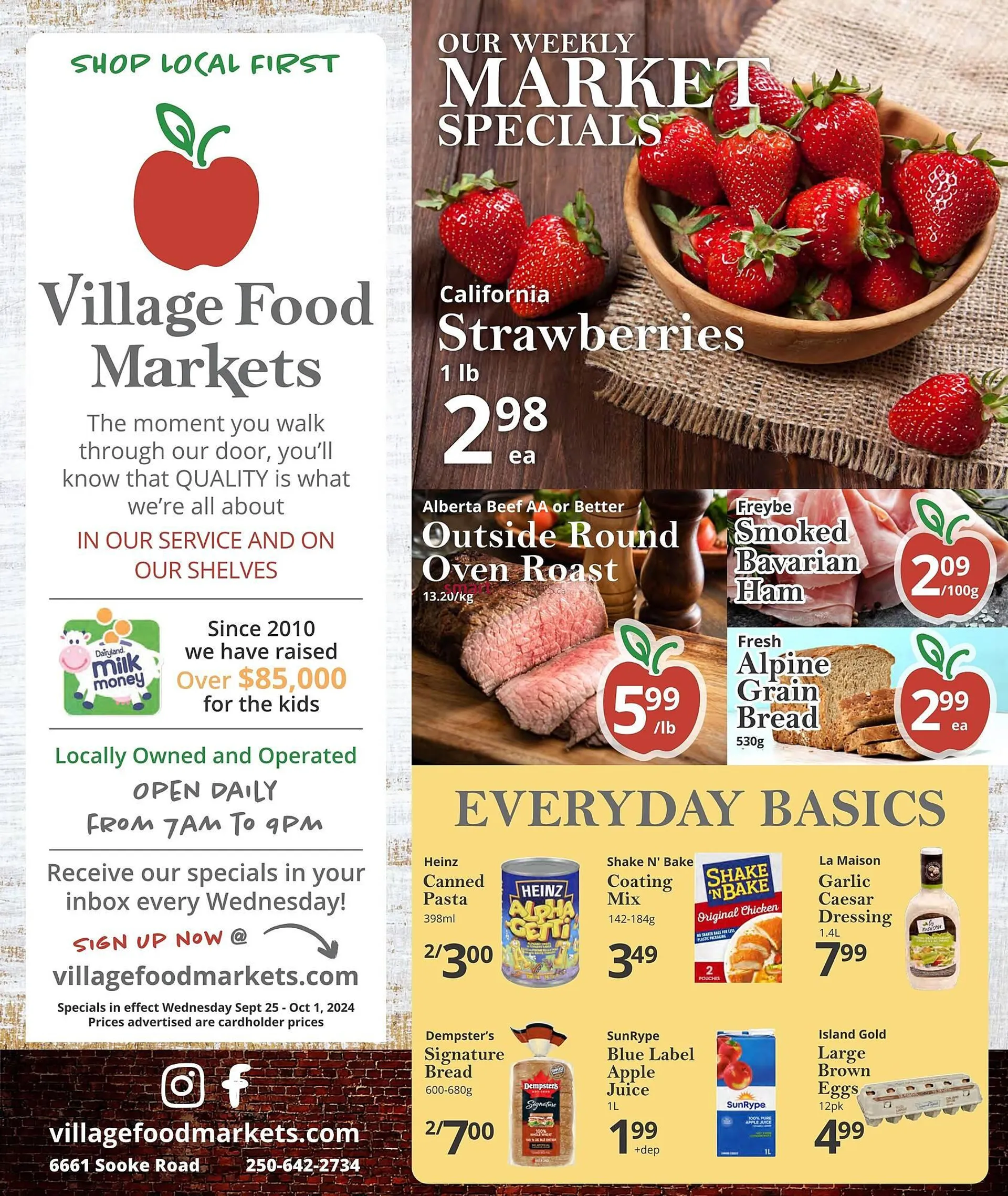 Village Food Markets flyer - 1