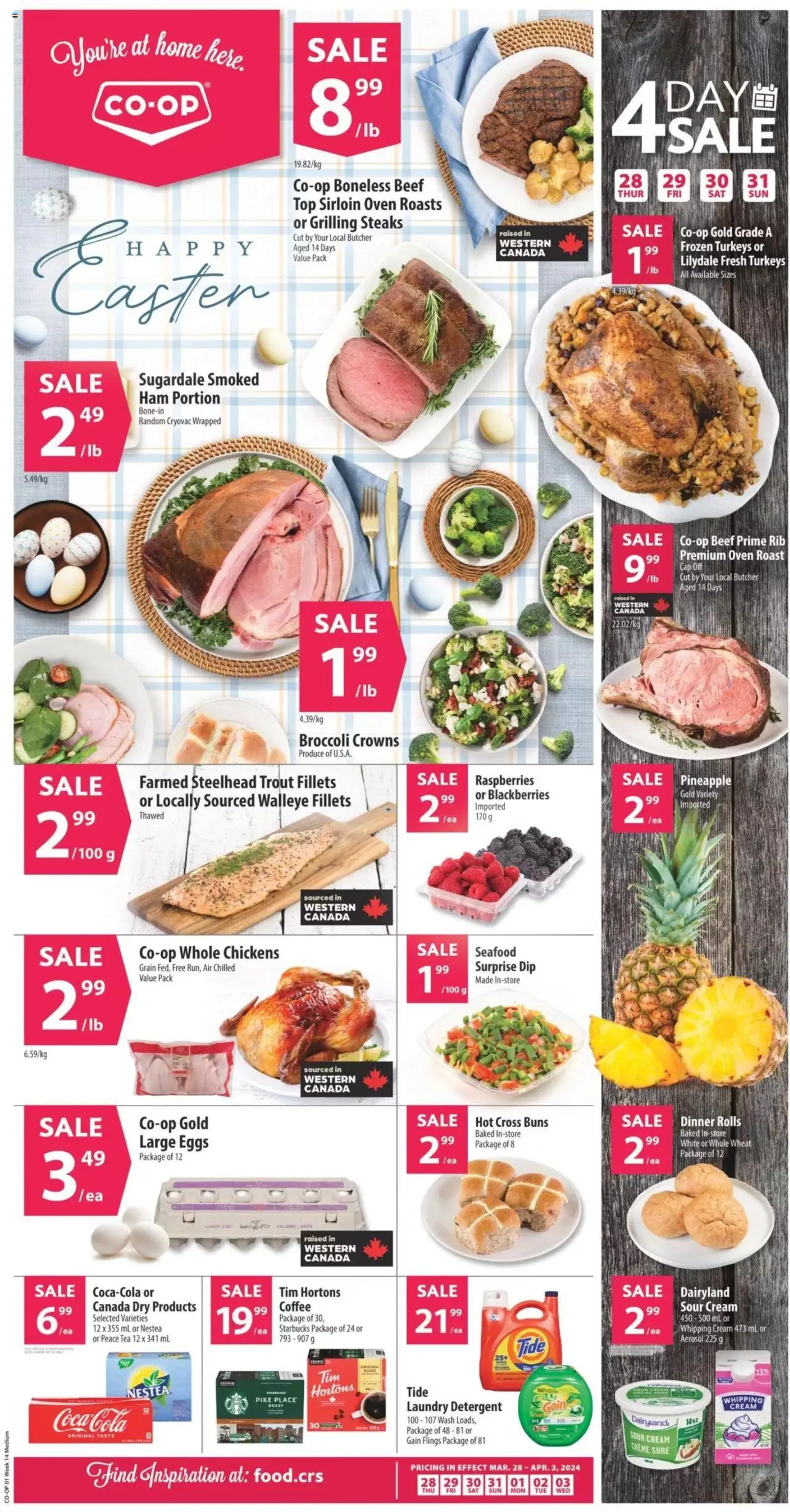 Co-op Food weekly flyer / circulaire from March 28 to April 3 2024 - flyer page 