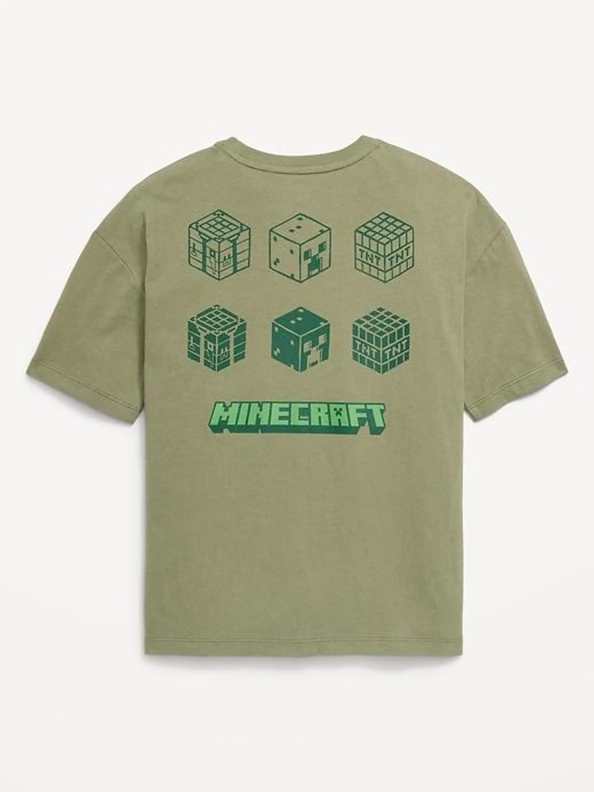 Minecraft™ Oversized Gender-Neutral Graphic T-Shirt for Kids