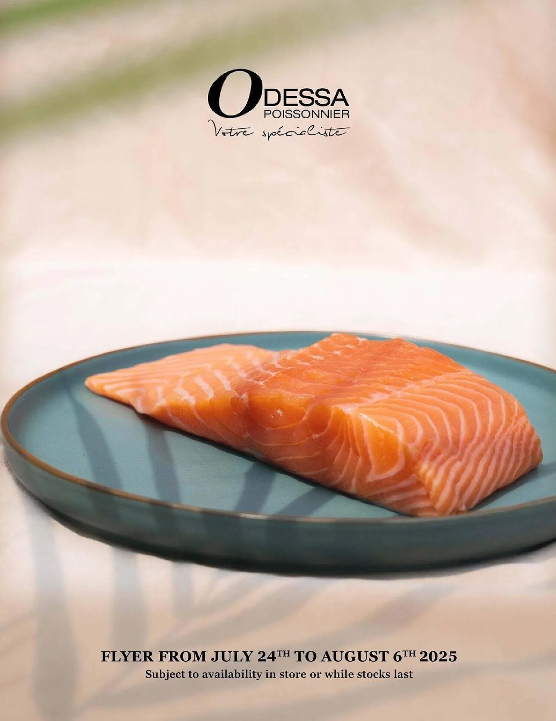 Odessa Poissonnier flyer from July 24 to July 31 2025 - flyer page 1