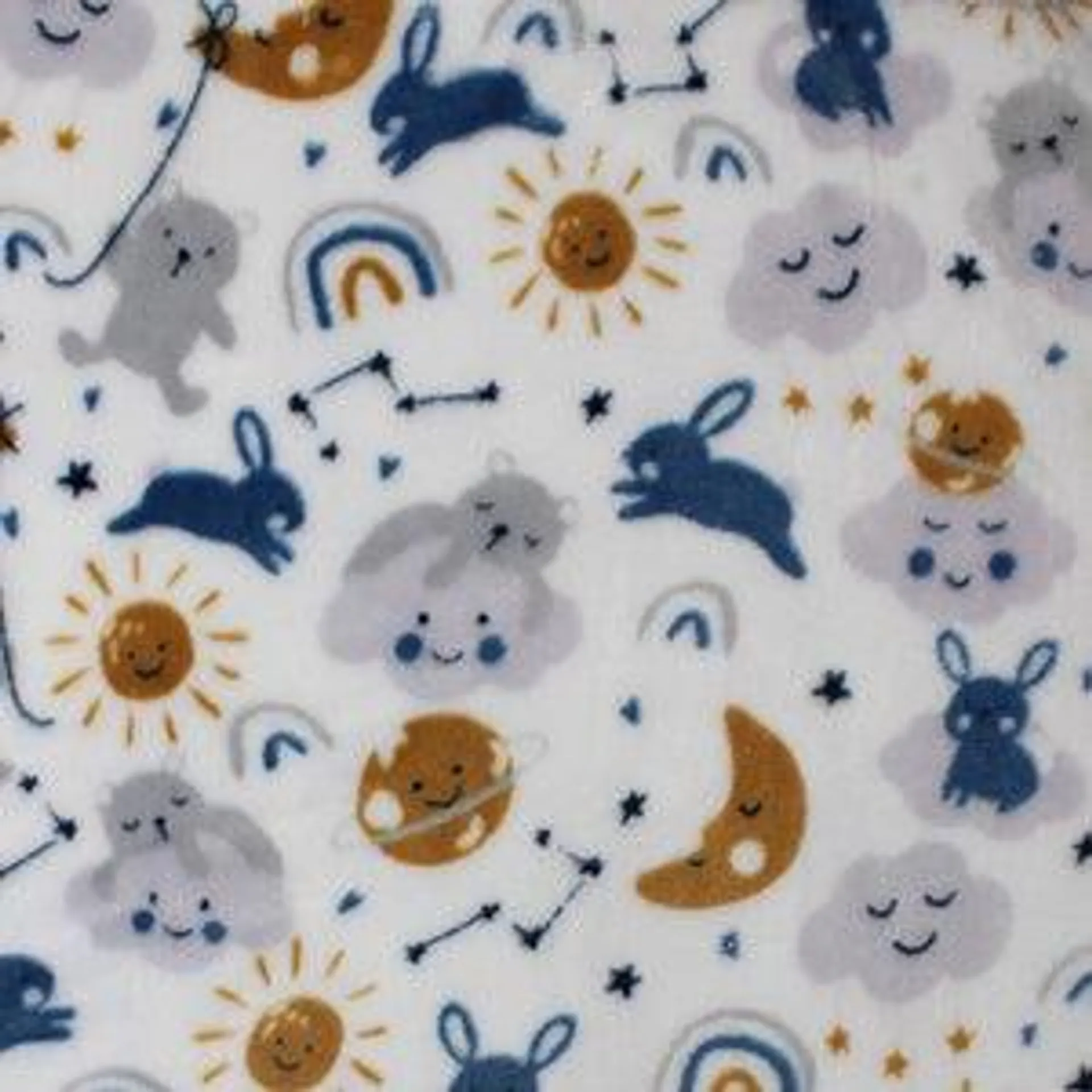 Rainbow Rabbit - 60" - 100% polyester