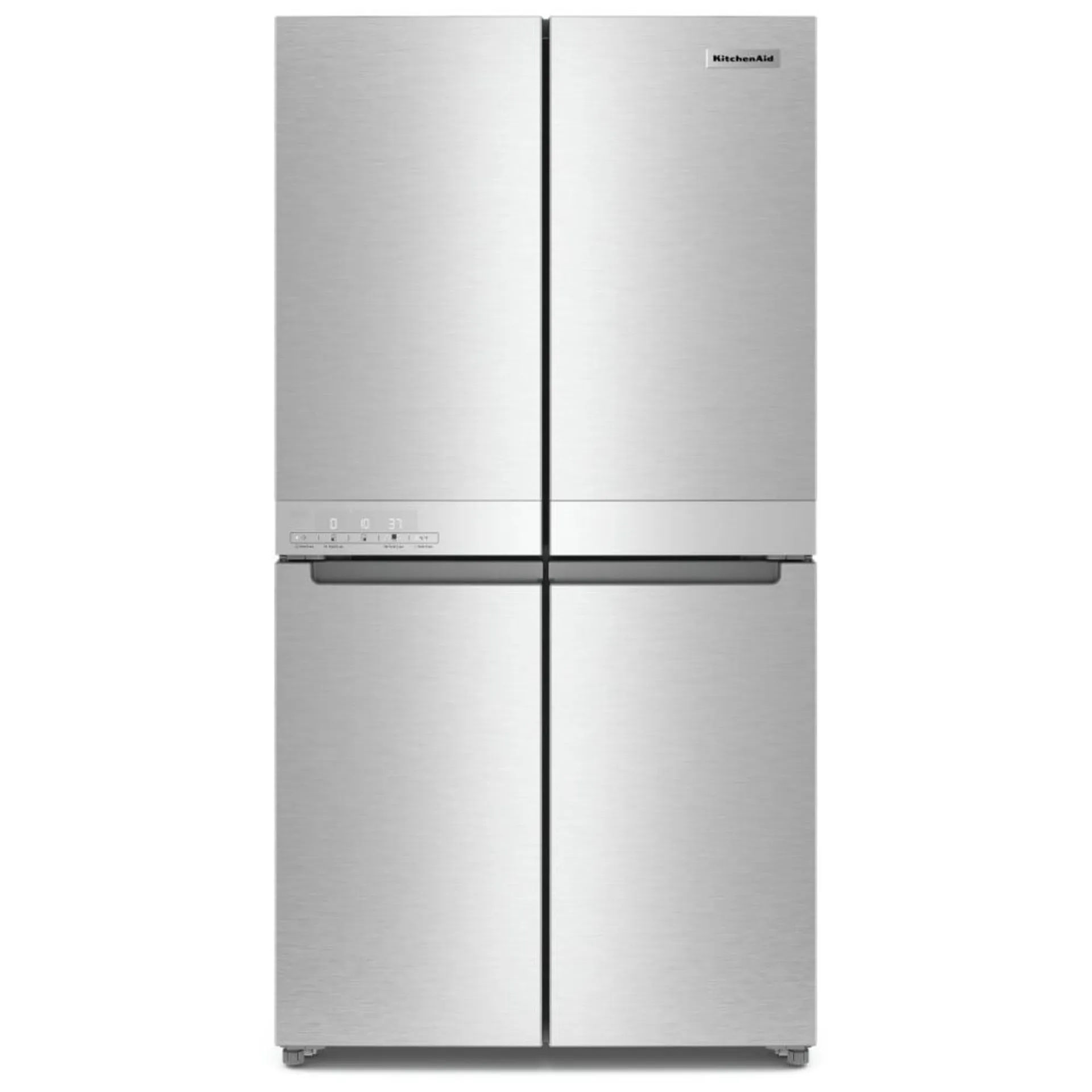 KitchenAid KRQC506MPS French Door Refrigerator, 36 inch Width, ENERGY STAR Certified, Counter Depth, 19.4 cu. ft. Capacity, Metallic Steel colour ExtendFresh Temperature Management System